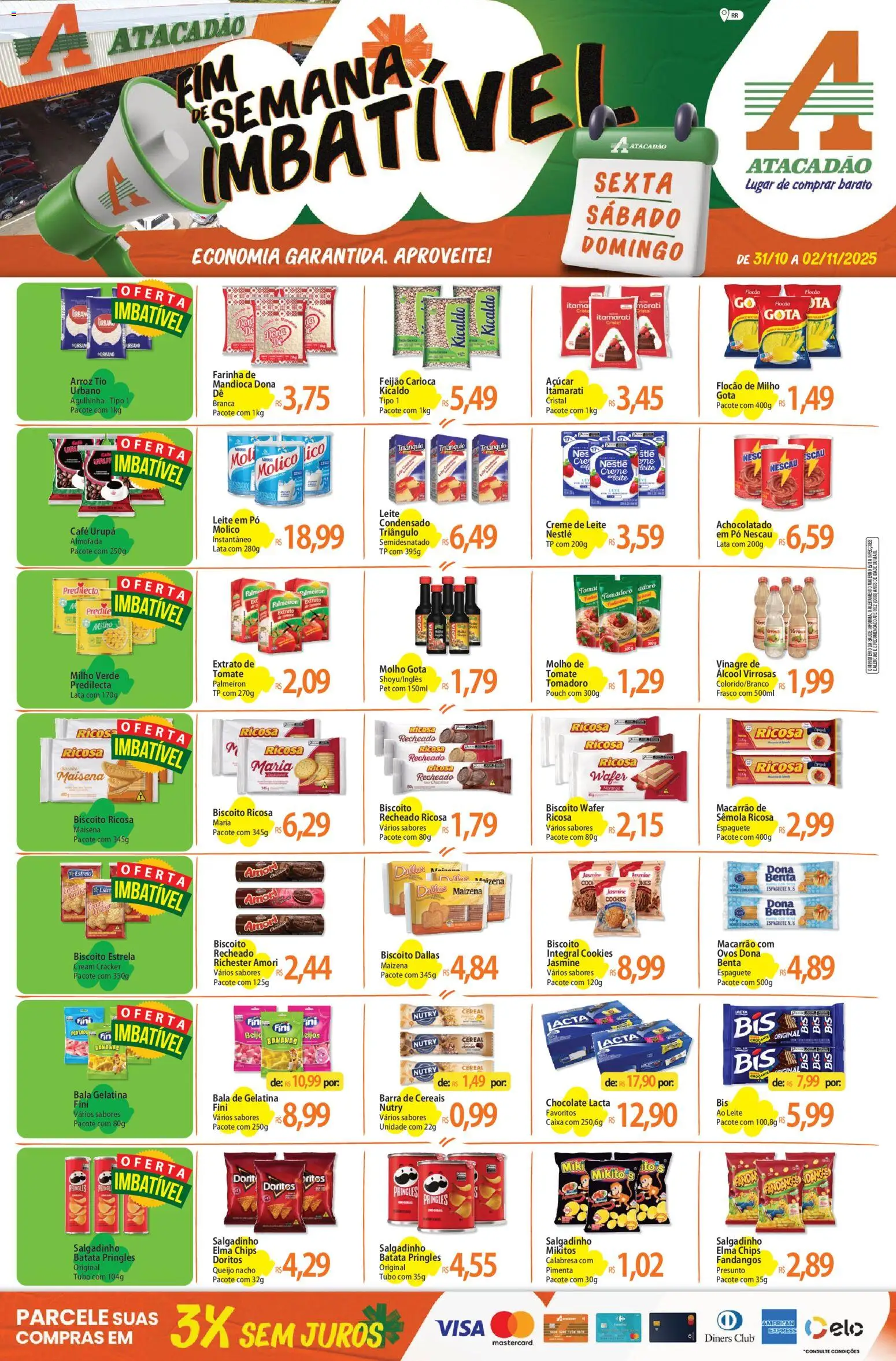 Pré-Visualização do folheto "Ofertas - RR" da loja Atacadão válido a partir de 31/10/2025