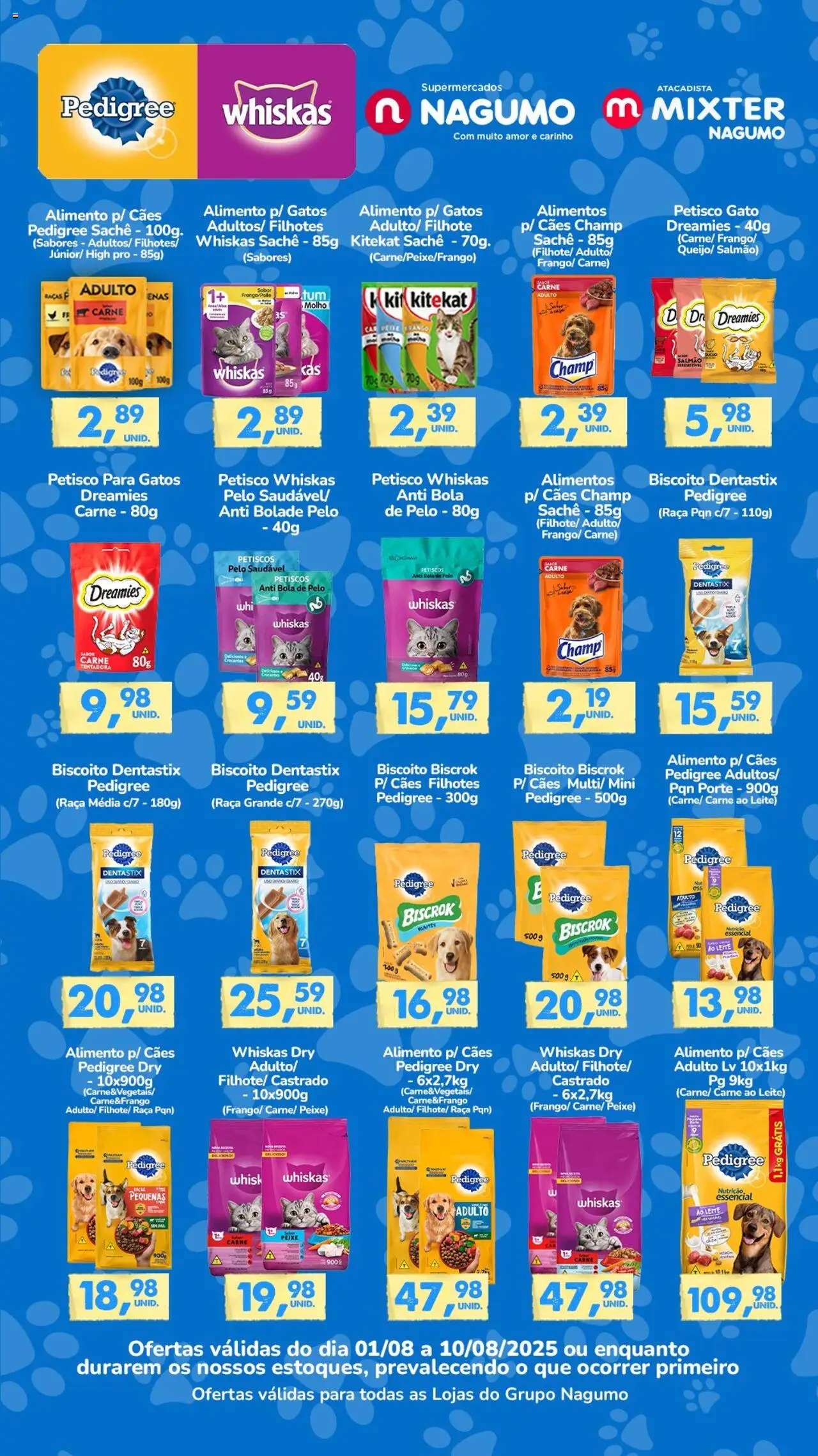Nagumo folheto "Ofertas Especial Pet" válido a partir de 01/08/2025 - número de página 1