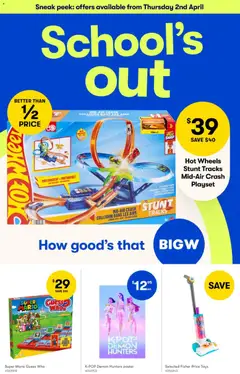 Preview of catalogue Big W Catalogue from shop Big W valid 02/04/2026