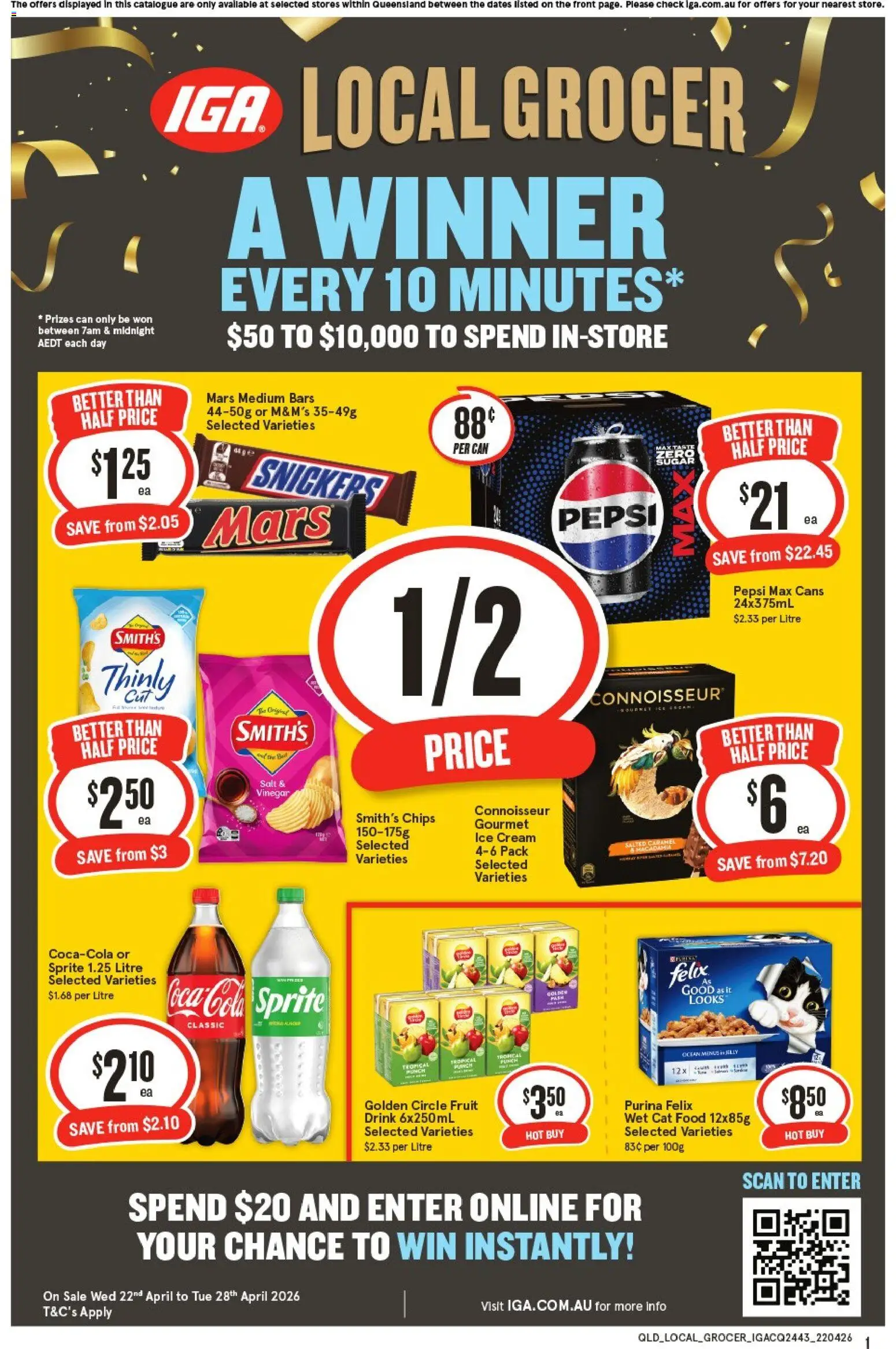 Preview of catalogue IGA Local Grocer QLD from shop IGA valid 22/04/2026