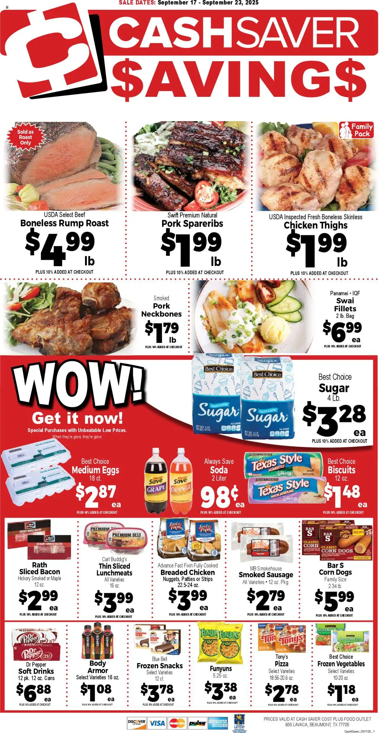 Market Basket Cash Saver from 09/17/2025 - Flyer - Page number 1