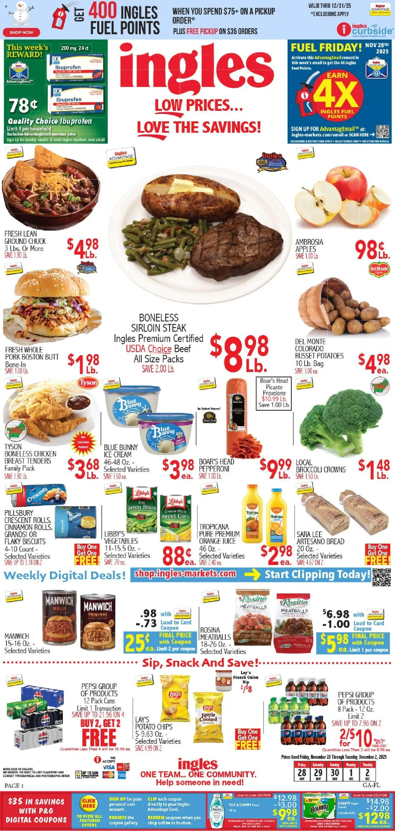 Ad Preview of Ingles Black Friday from 11/28/2025