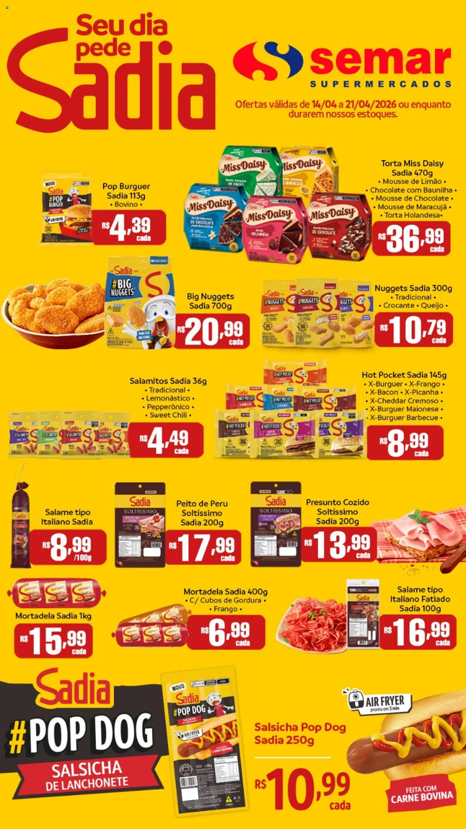 Pré-Visualização do folheto "Semar Supermercado ofertas BRF" da loja Semar Supermercado válido a partir de 14/04/2026