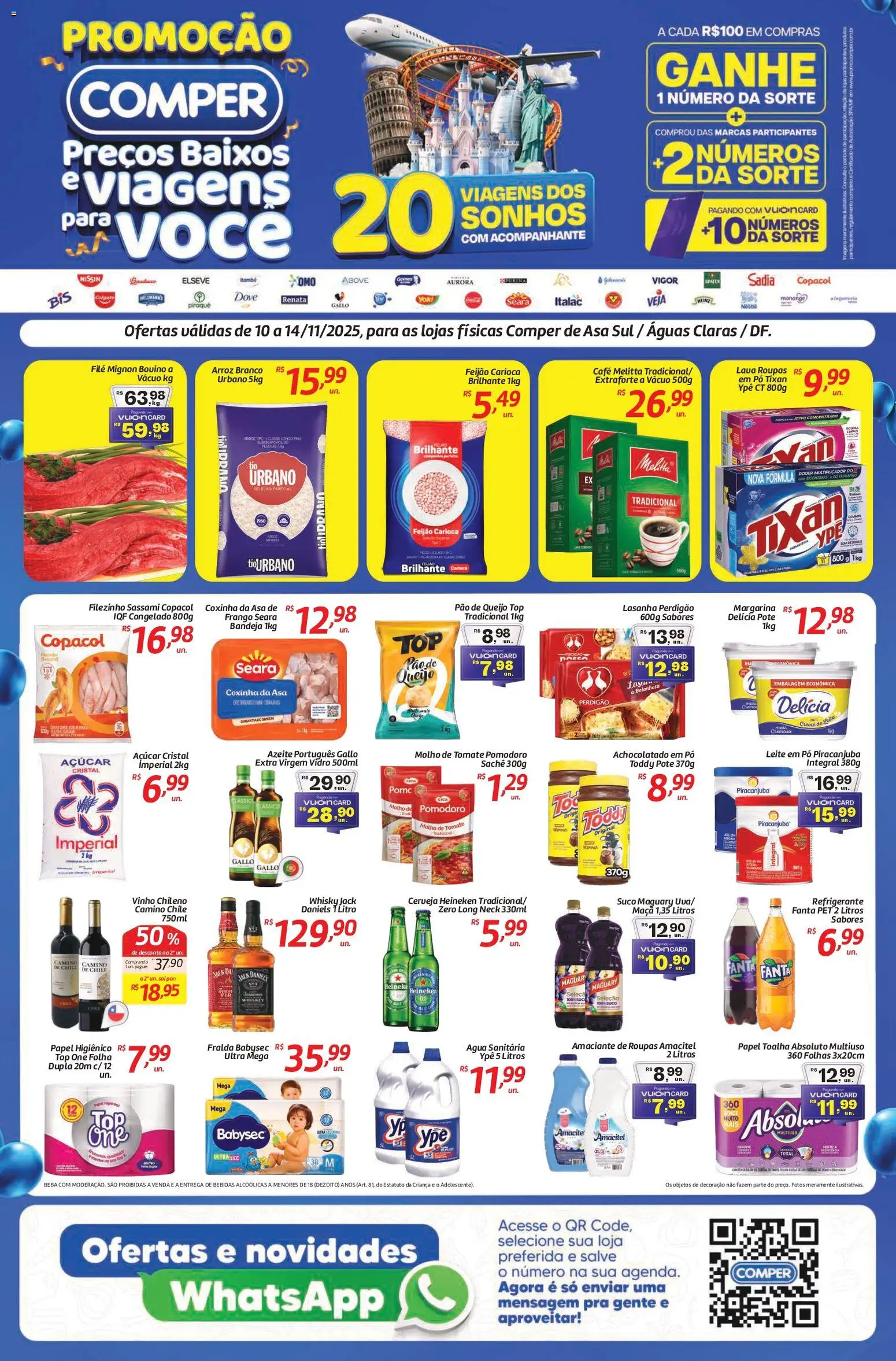 Pré-Visualização do folheto "Ofertas da semana" da loja Comper válido a partir de 10/11/2025