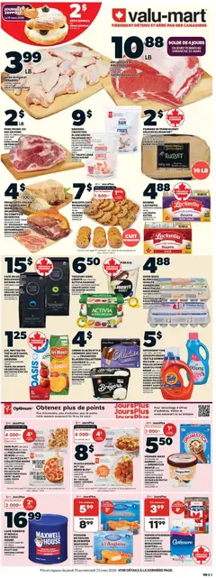 Un aperçu du dépliant Valu Mart circulaire du magasin Valu Mart est valide à partir 19 mars 2026
