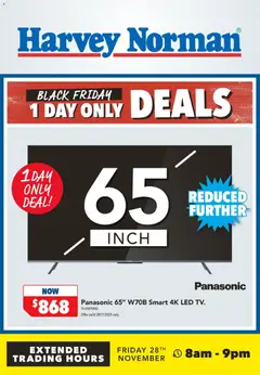 Preview of catalogue Black Friday from shop Harvey Norman valid 28 Nov 2025