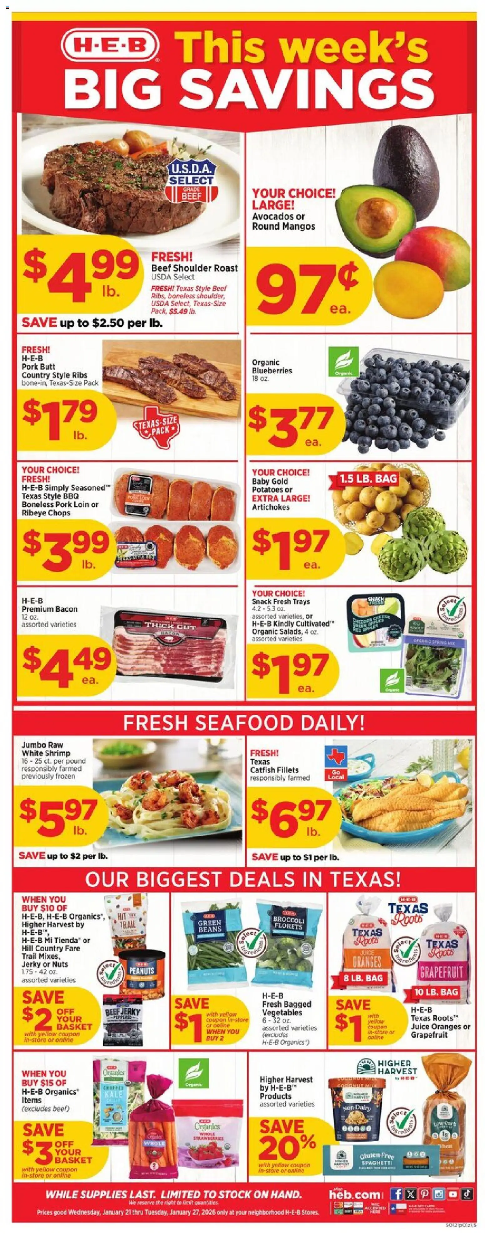 Ad Preview of H-E-B Weekly Ad from 01/21/2026