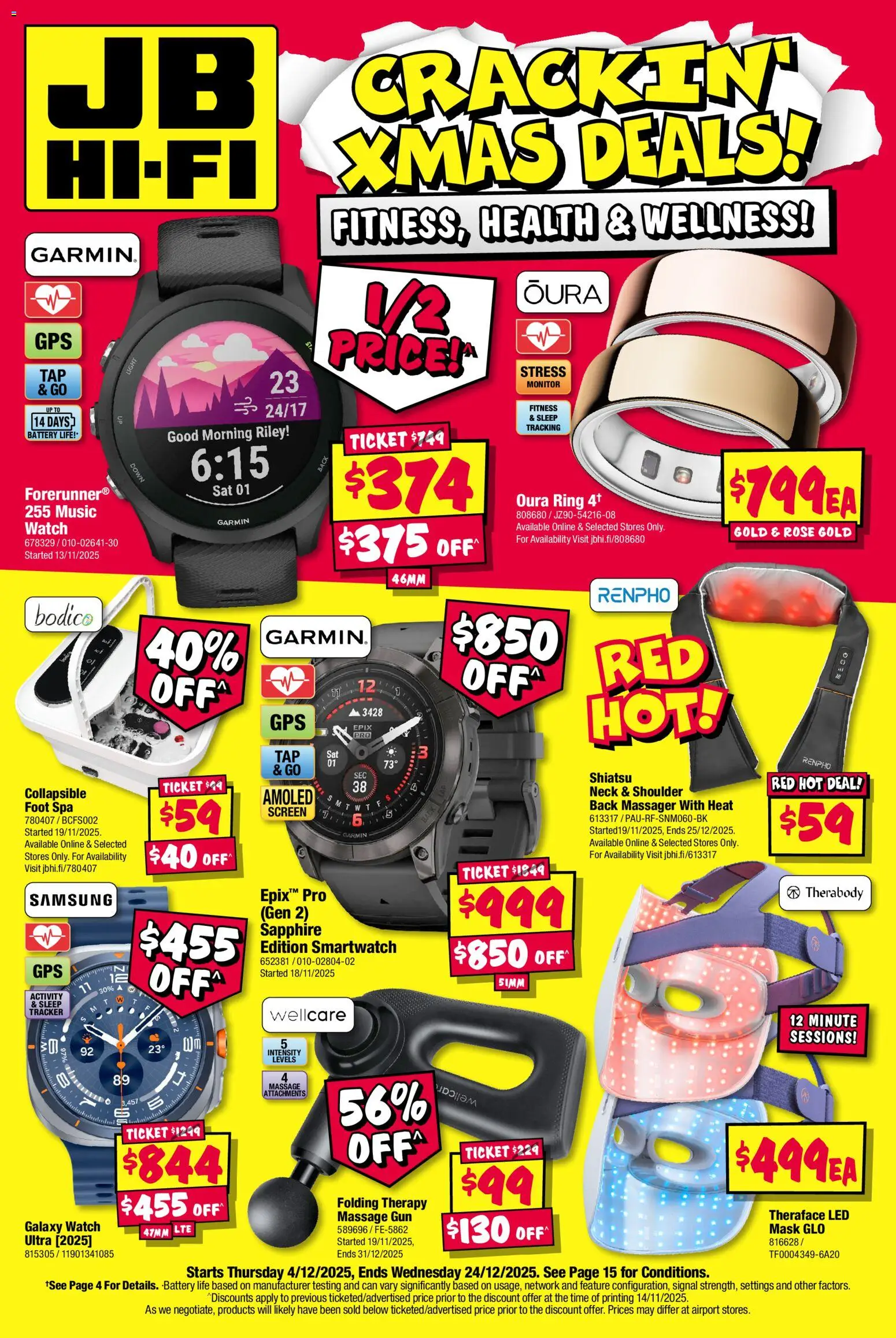 Preview of catalogue Crackin’ Xmas Deals Catalogue from shop JB Hi-Fi valid 04/12/2025