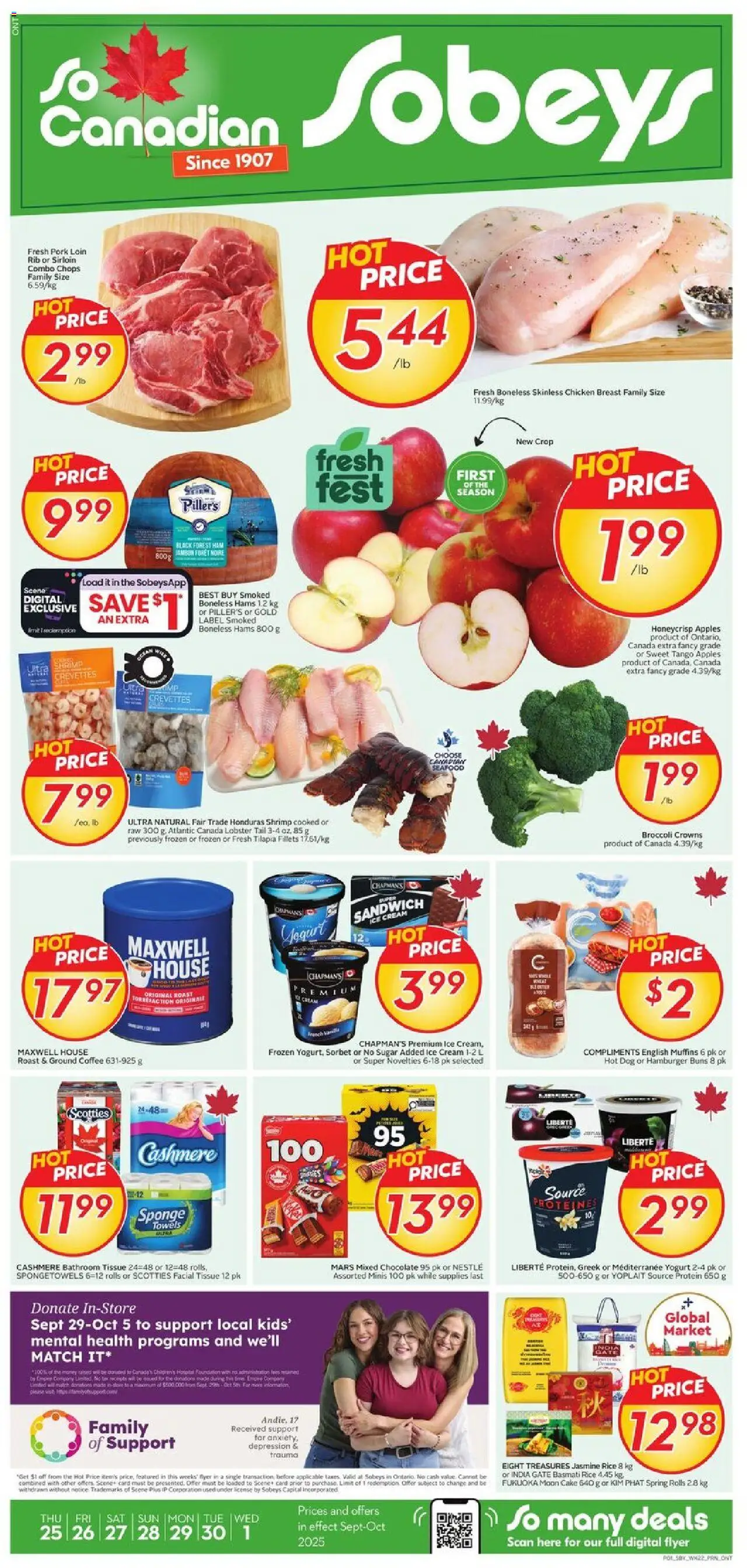 Sobeys flyer valid from Sep 25, 2025 - page number 1