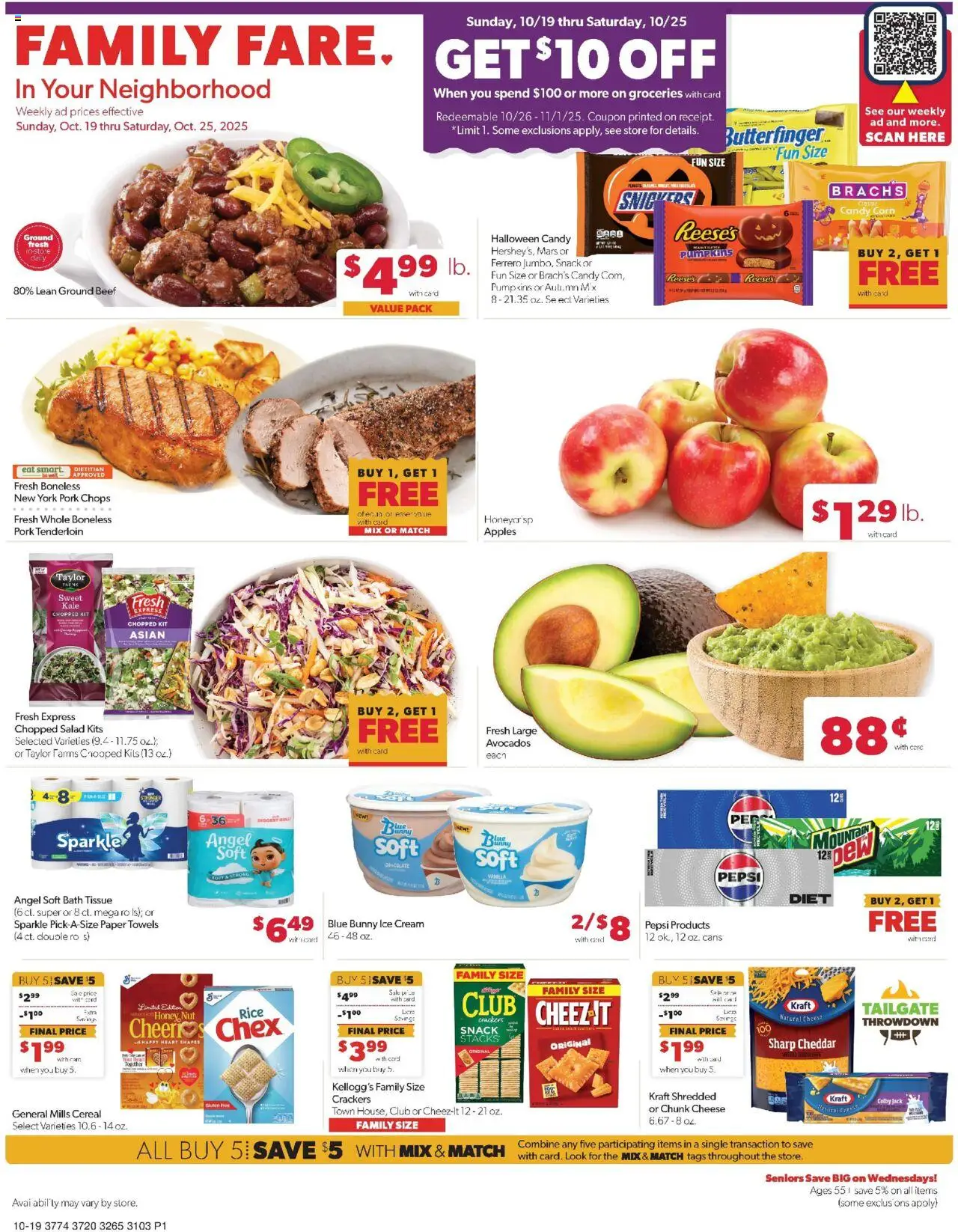 Family Fare Weekly Ad - NE from 10/19/2025 - Flyer - Page number 1