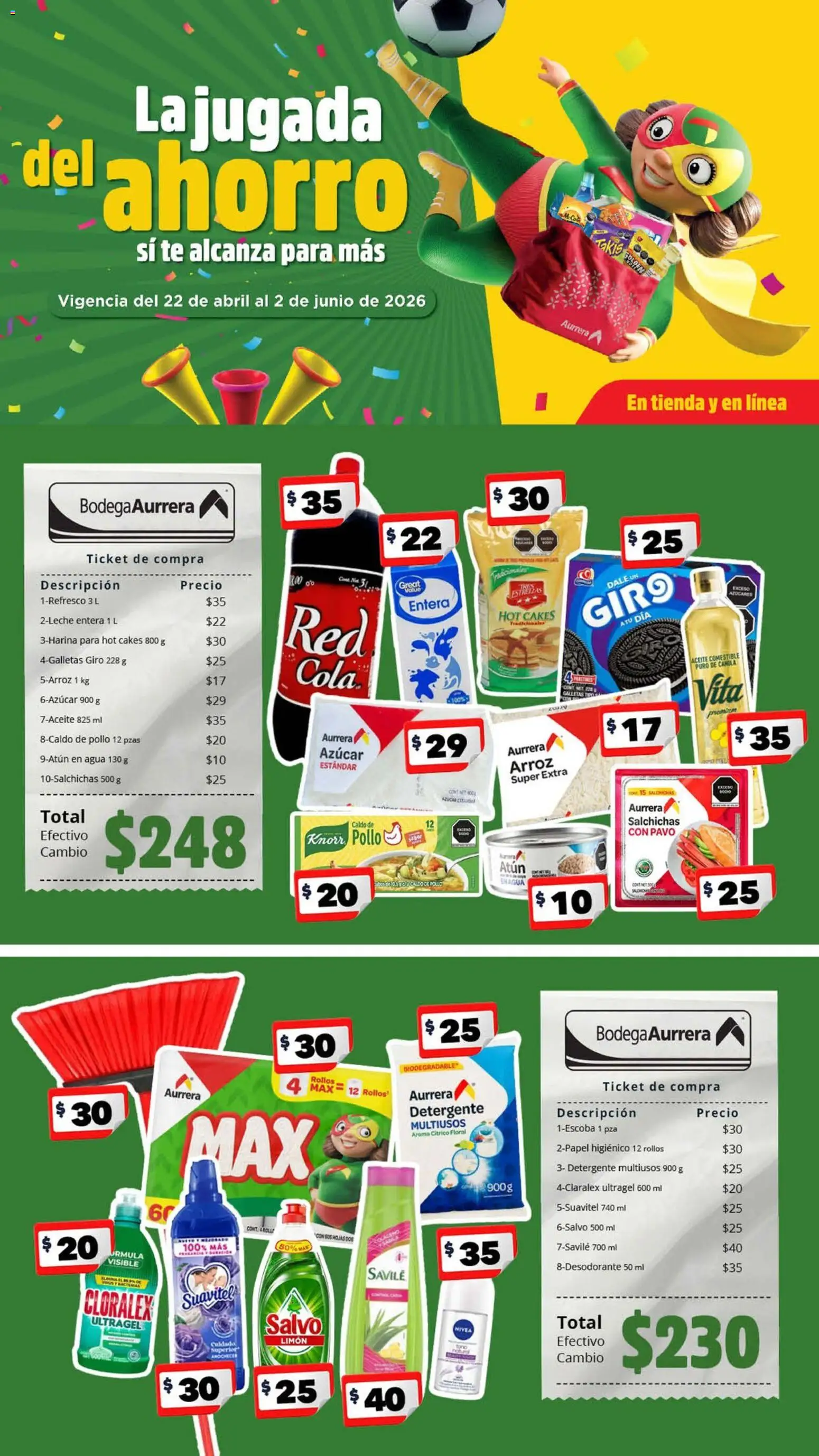 Vista previa las ofertas de la tienda Bodega Aurrerá - Bodega Aurrerá folleto desde el 22/04/2026 