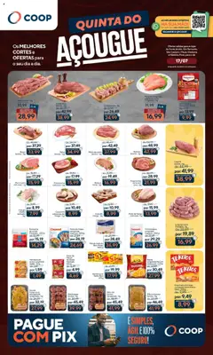 Pré-Visualização do folheto "Ofertas Quinta do Açougue" da loja Coop válido a partir de 17/07/2025