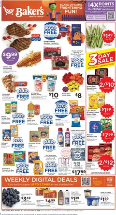 Ad Preview of Baker's Weekly Ad from 10/29/2025 | Page: 1