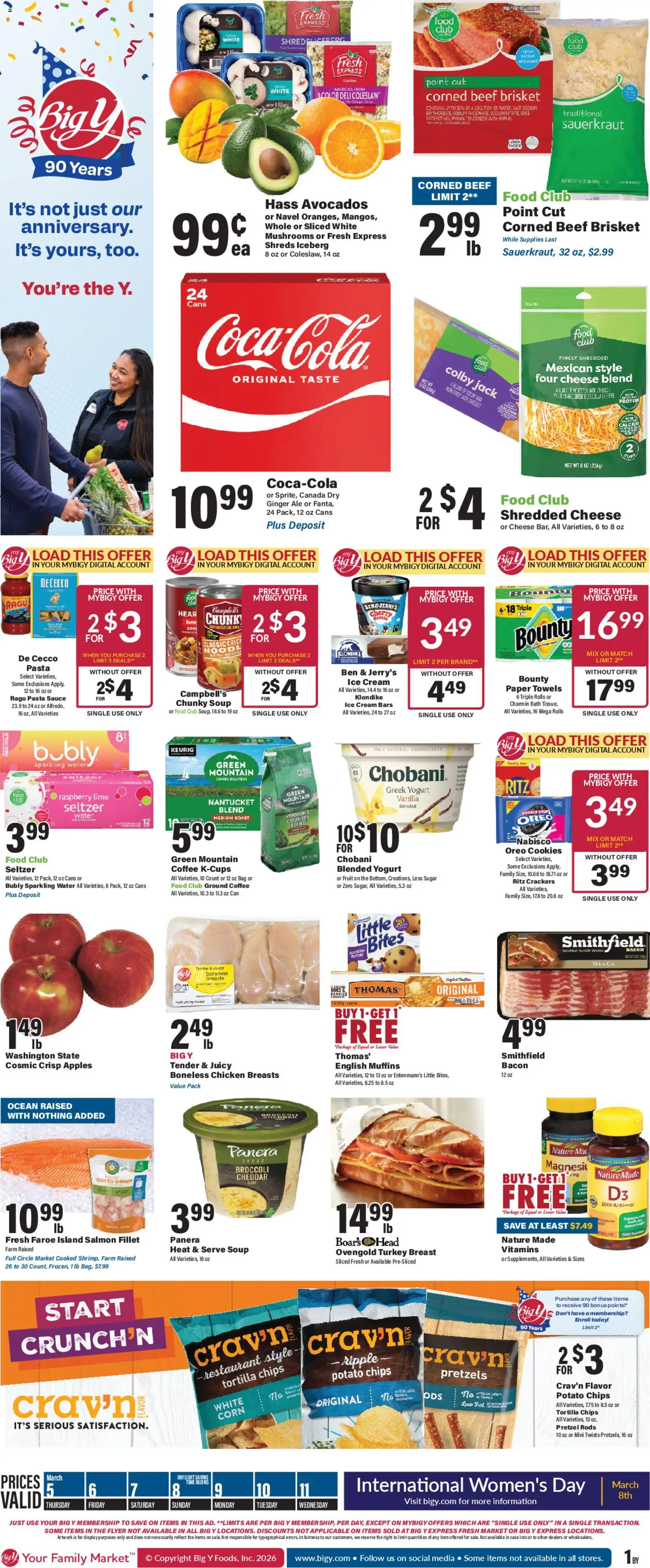 Ad Preview of Big Y Big Y Weekly Ad from 03/05/2026