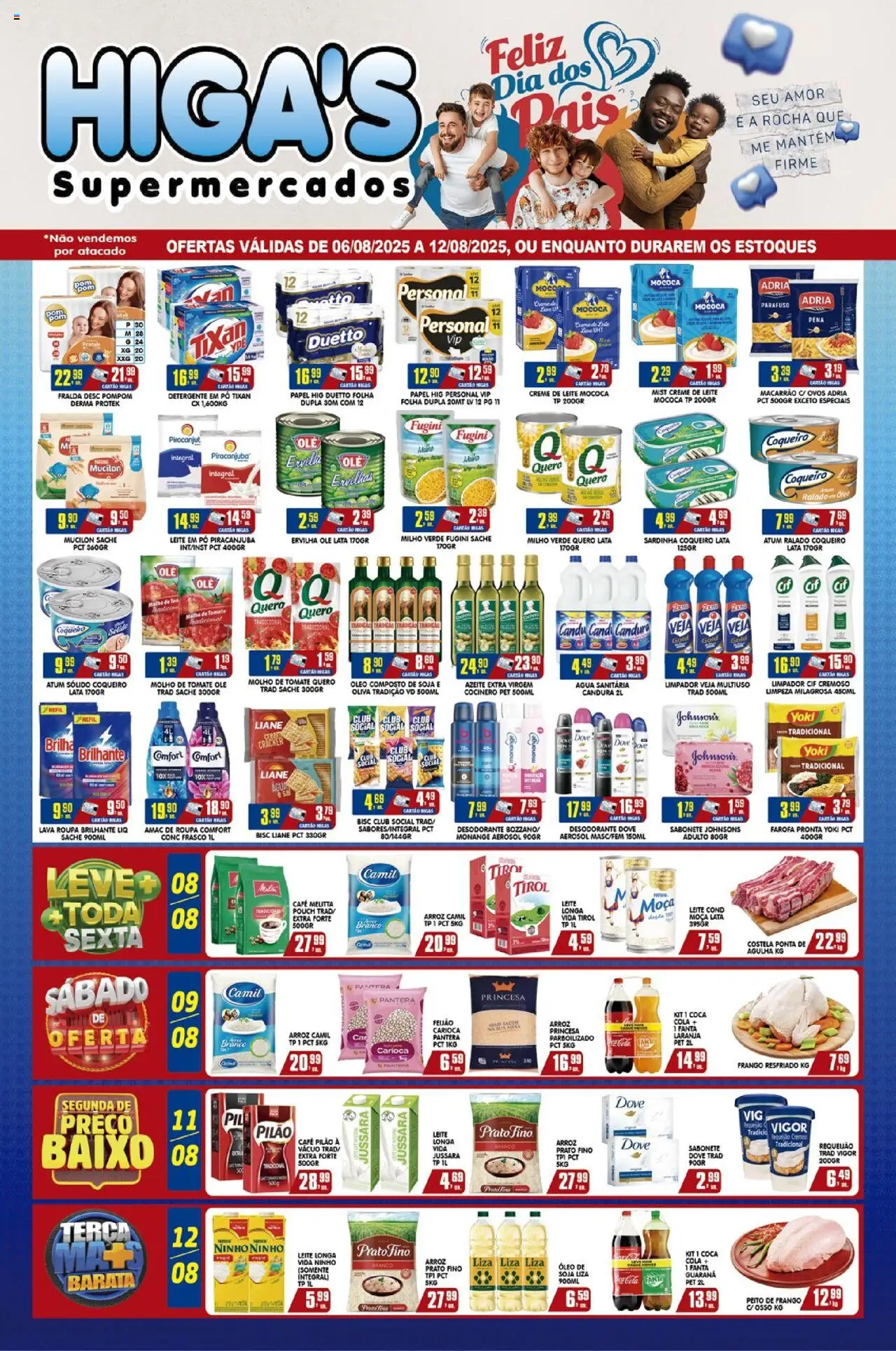 Higa's Supermercado folheto "Ofertas da semana" válido a partir de 06/08/2025 - número de página 1