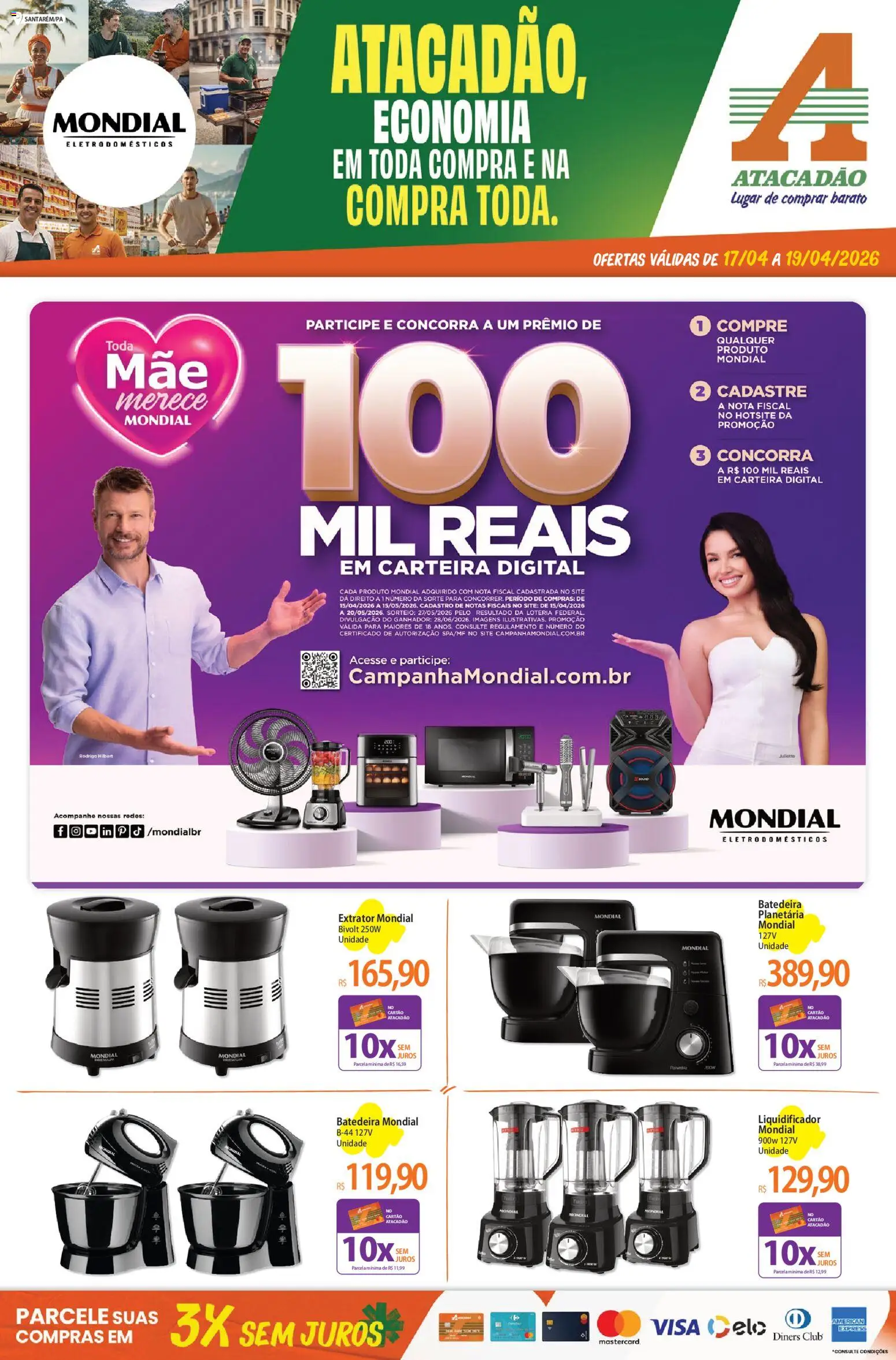 Pré-Visualização do folheto "Atacadão ofertas - PA" da loja Atacadão válido a partir de 17/04/2026