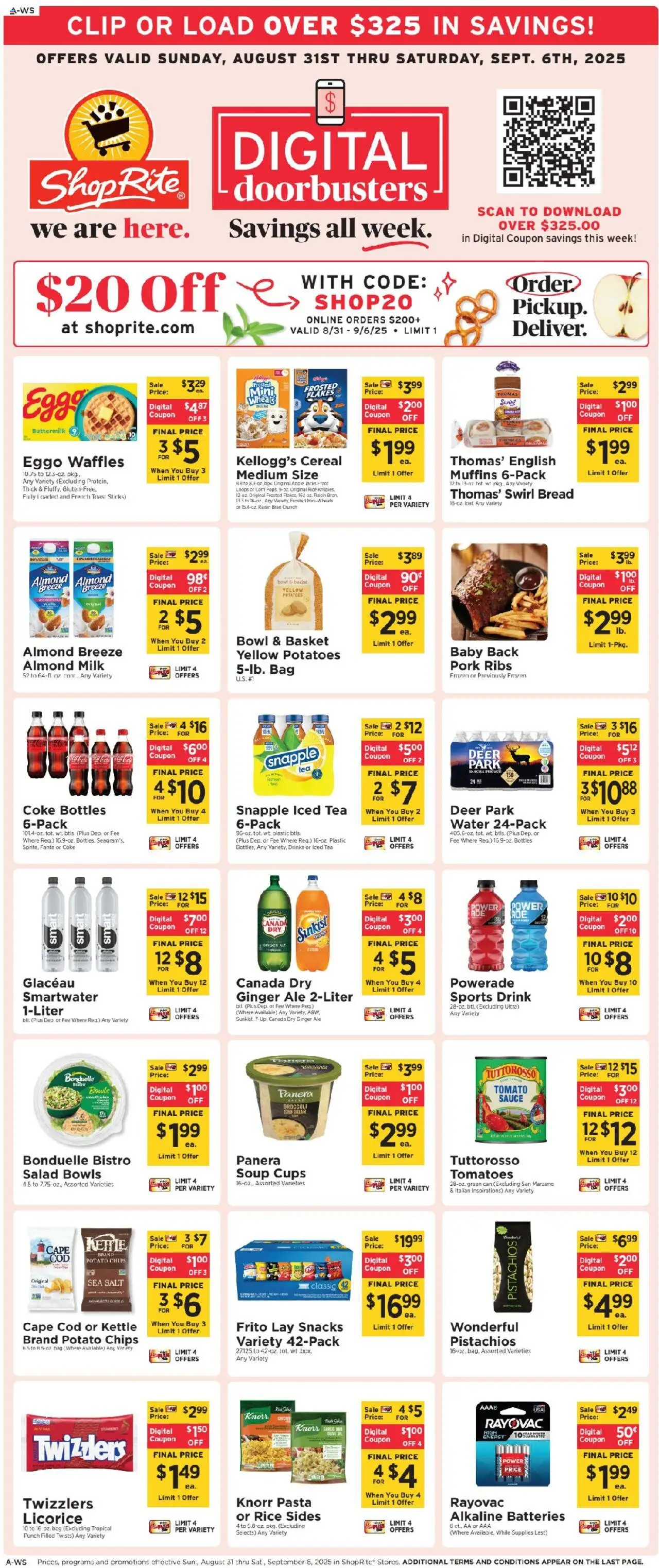 ShopRite Circular from 08/28/2025 >> Weekly Ad, flyer - Page number 1
