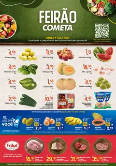 Pré-Visualização do folheto "Ofertas Feirão" da loja Cometa Supermercados válido a partir de 08/02/2026