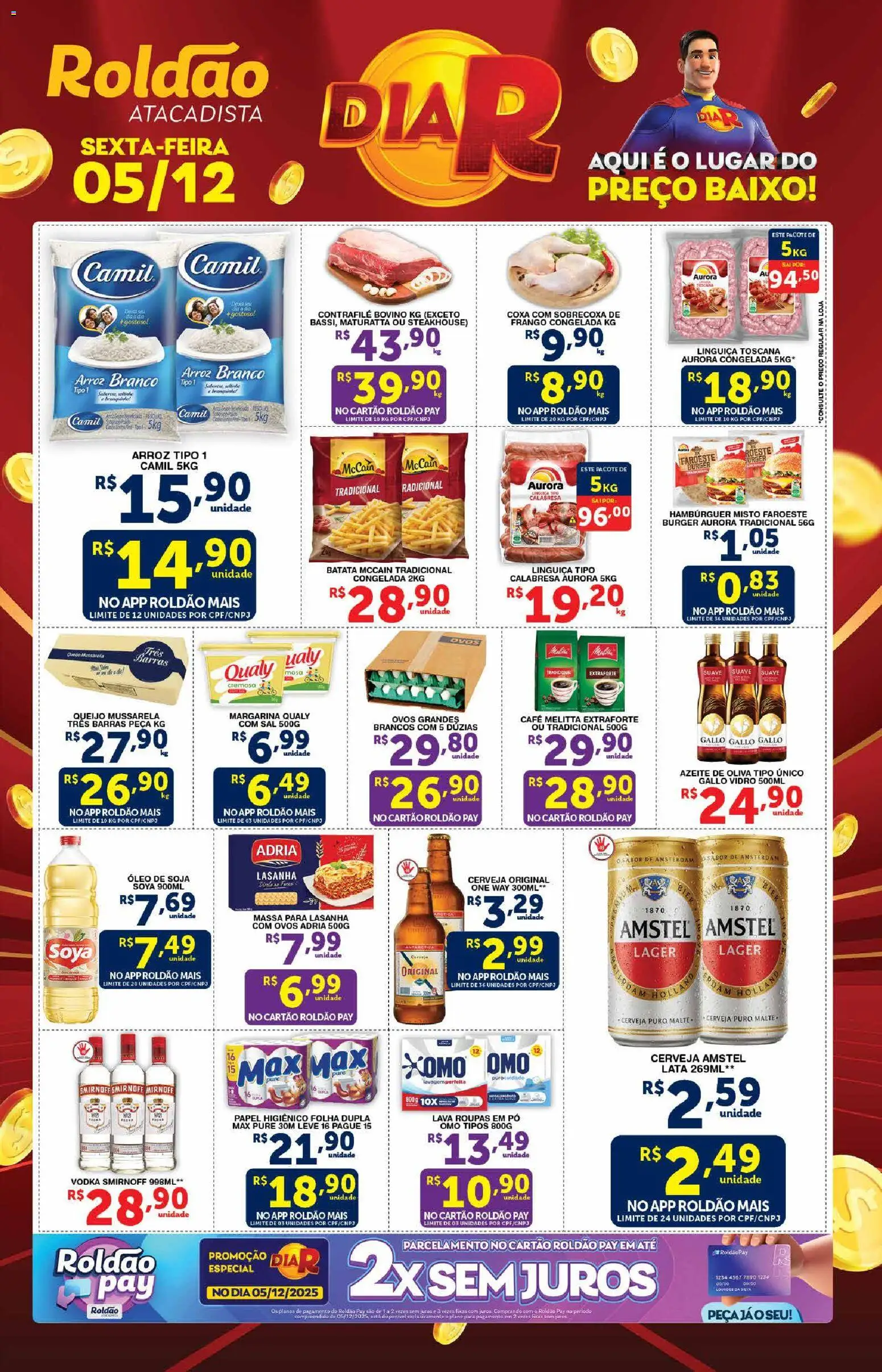 Pré-Visualização do folheto "Ofertas Dia R + Final de Semana Arrasador" da loja Roldão válido a partir de 05/12/2025