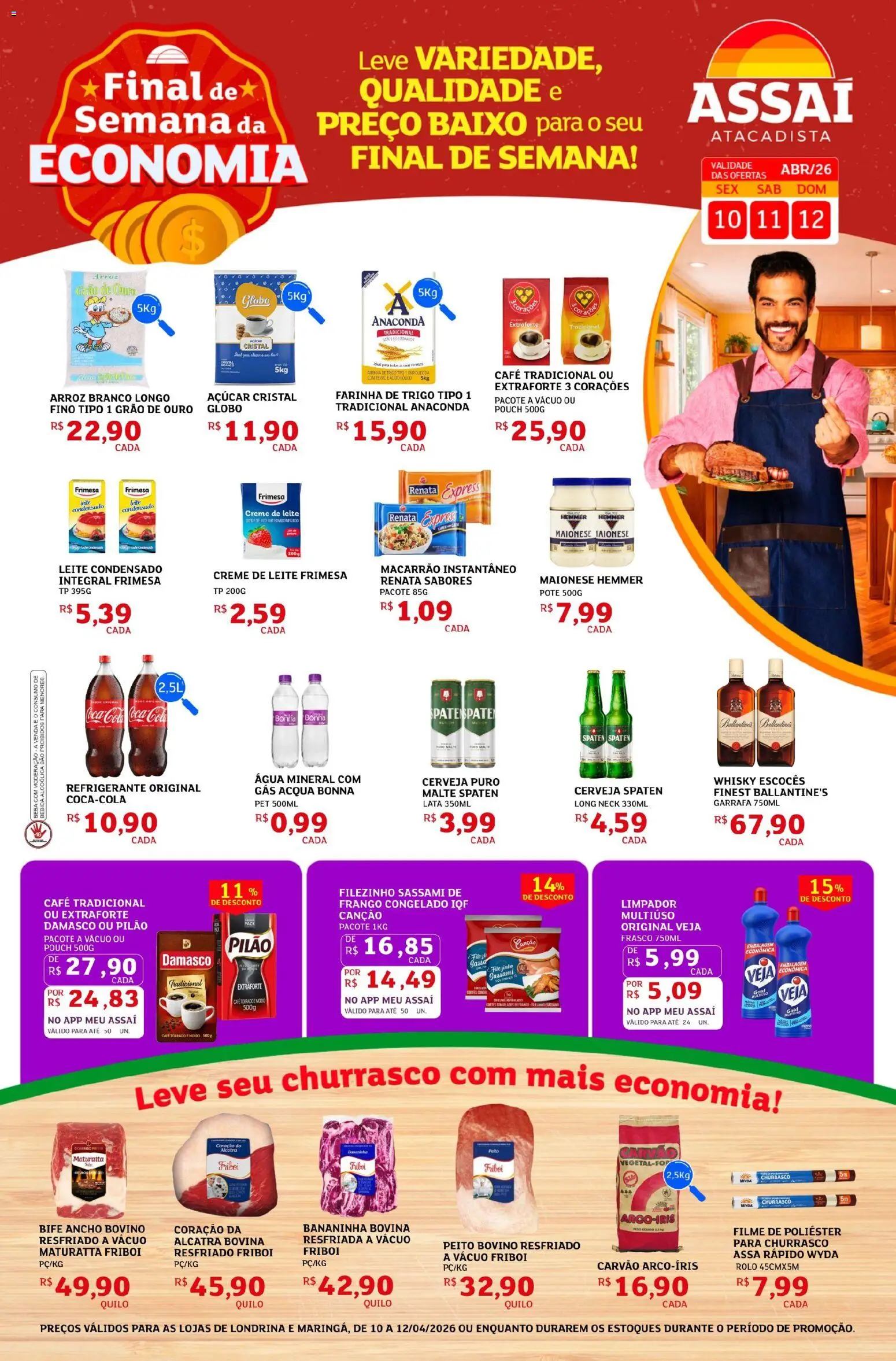 Pré-Visualização do folheto "Assaí Atacadista ofertas - PR" da loja Assaí Atacadista válido a partir de 10/04/2026