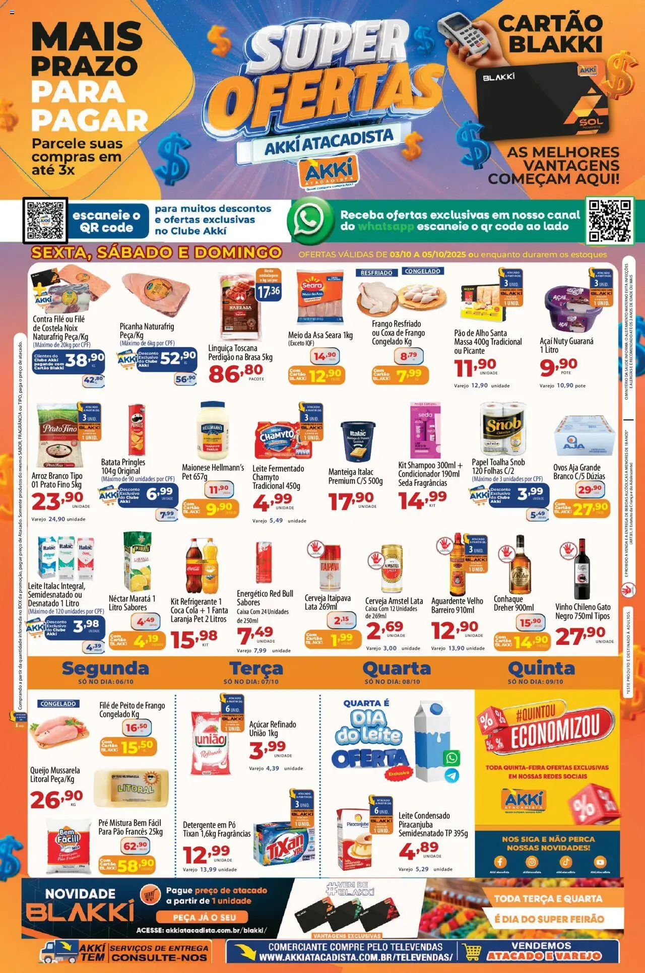 Akki Atacadista folheto "Ofertas da semana" válido a partir de 03/10/2025 - número de página 1