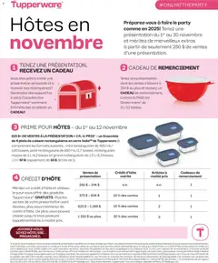 Un aperçu du dépliant Circulaire du magasin Tupperware est valide à partir 1 nov. 2025