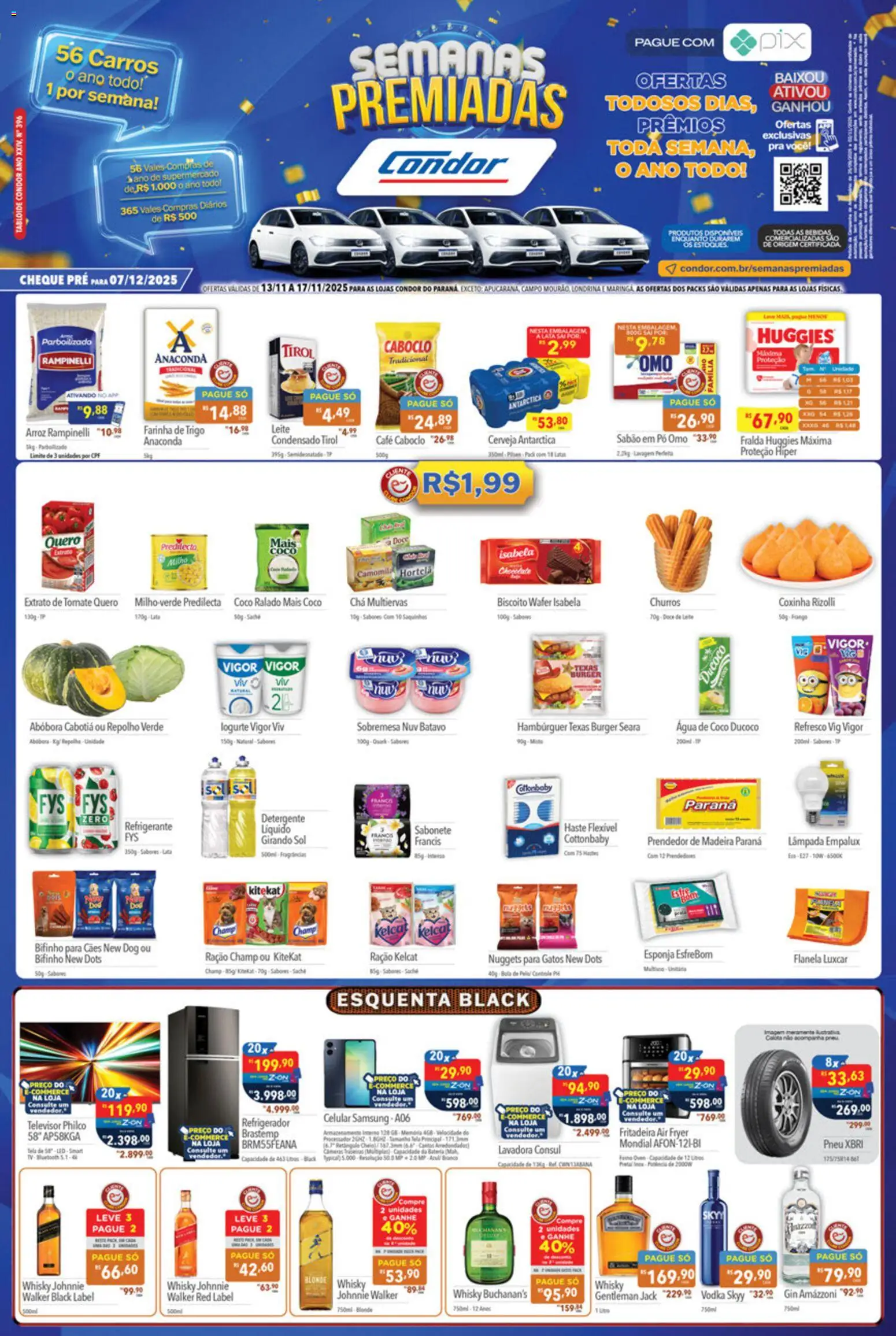 Pré-Visualização do folheto "Ofertas da semana" da loja Supermercados Condor válido a partir de 13/11/2025