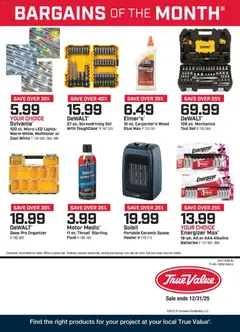 Ad Preview of True Value December Bargains of the Month from 12/01/2025