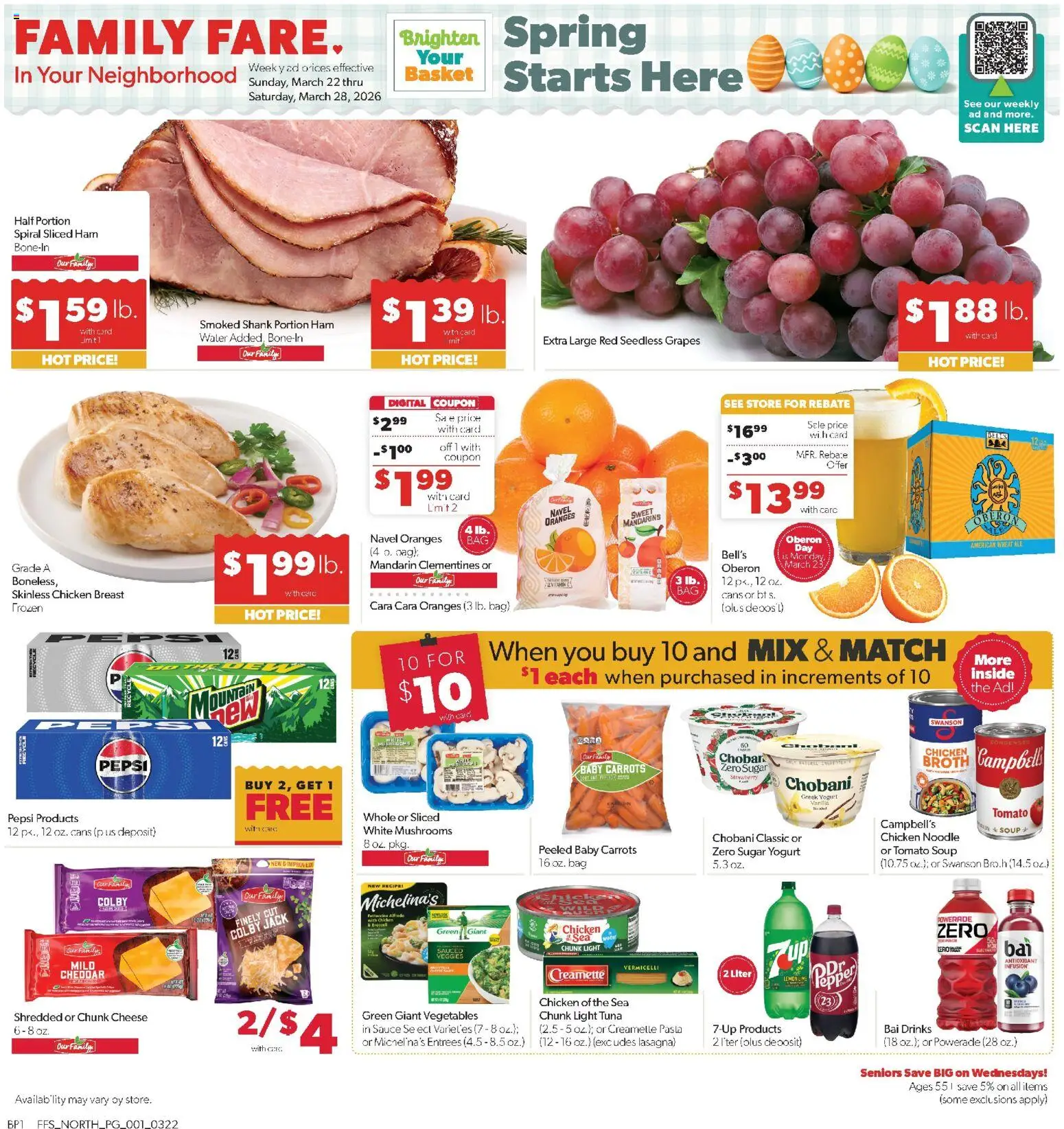 Ad Preview of Family Fare Family Fare Weekly Ad - MI from 03/22/2026
