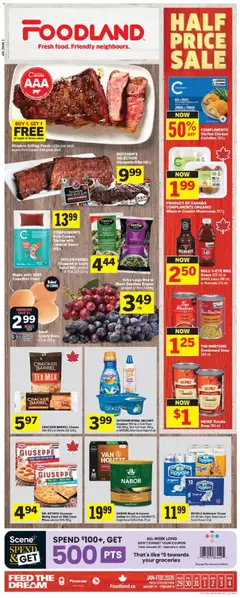 Un aperçu du dépliant Weekly Flyer - NL du magasin Foodland est valide à partir 29 janv. 2026