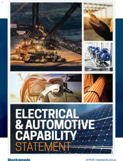 Preview of catalogue Electrical & Automotive Capability Statement from shop Black Woods valid 08/08/2023