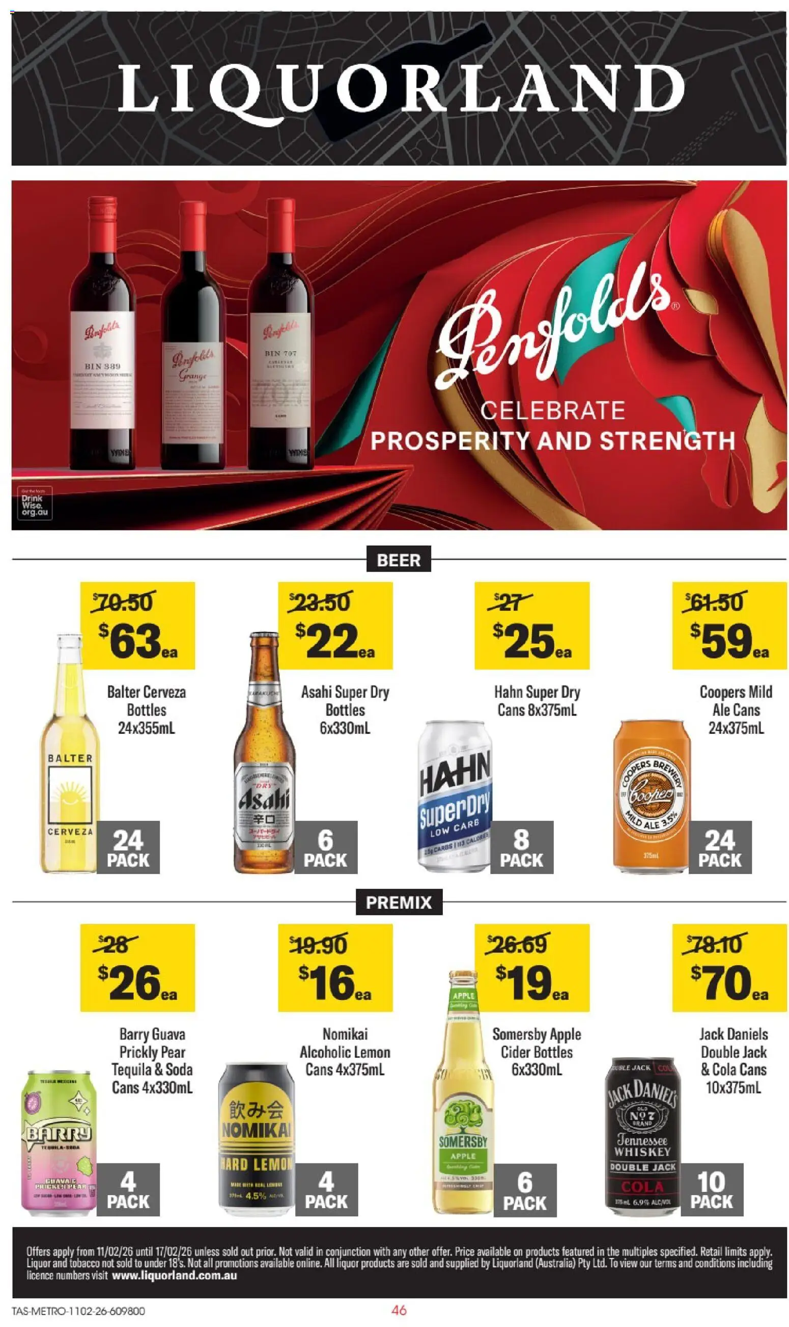 Preview of catalogue Catalogue TAS from shop Liquorland valid 11/02/2026