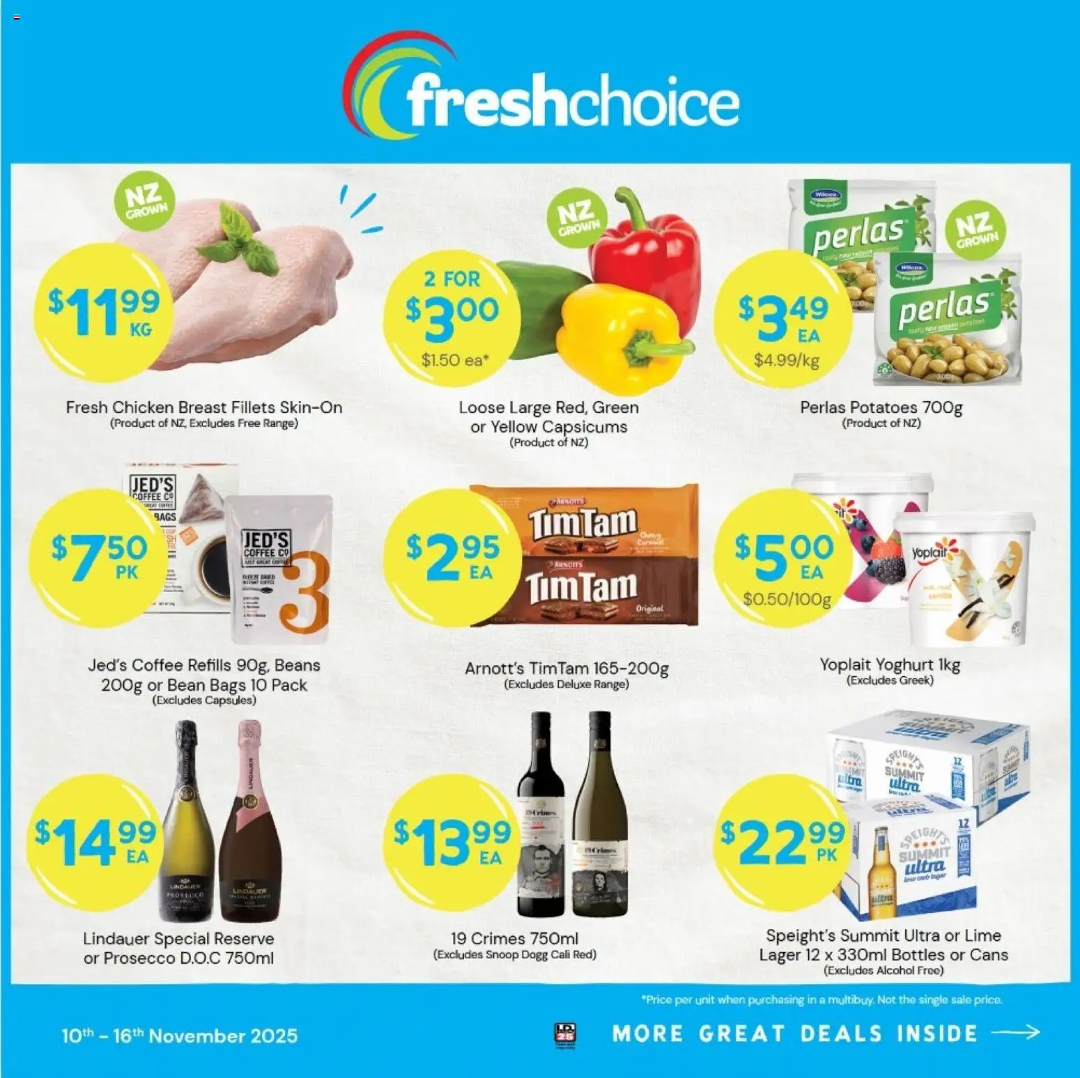 Preview of catalogue Catalogue from shop FreshChoice valid 10 Nov 2025