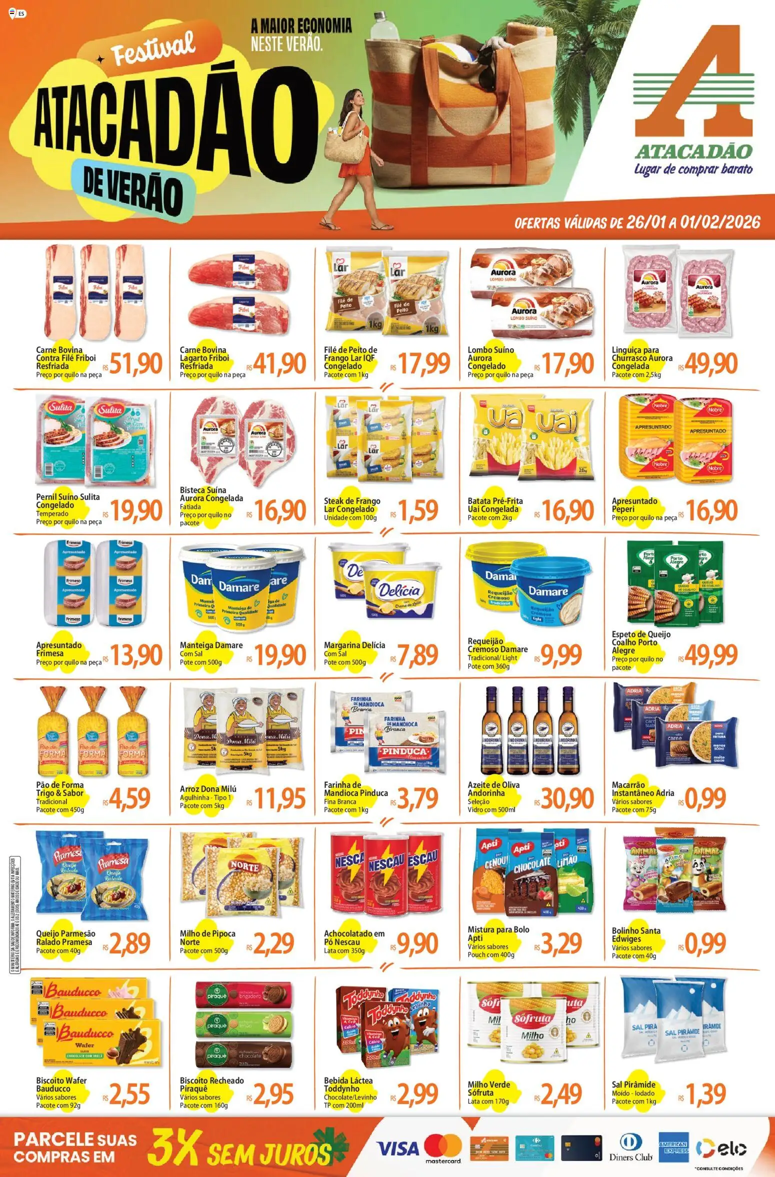 Pré-Visualização do folheto "Ofertas - ES" da loja Atacadão válido a partir de 26/01/2026