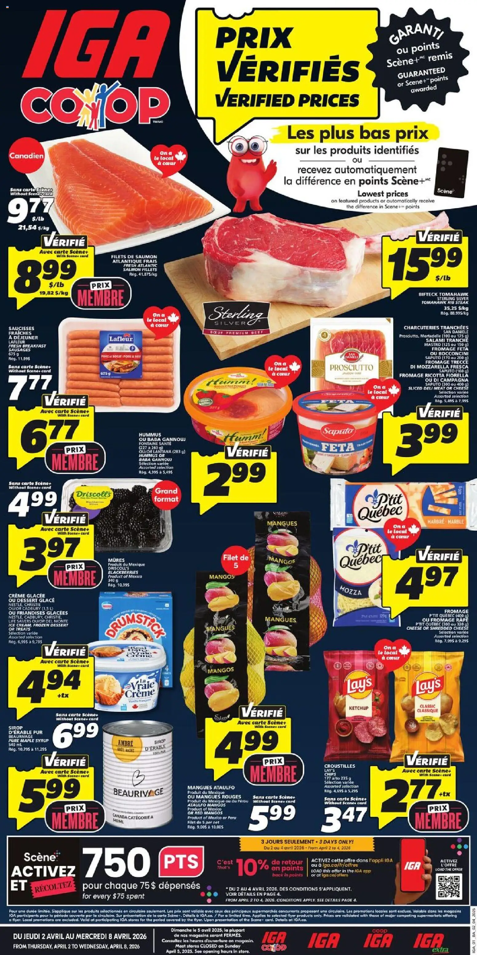 Preview of leaflet IGA weekly flyer / circulaire from shop IGA is valid from Apr 02, 2026