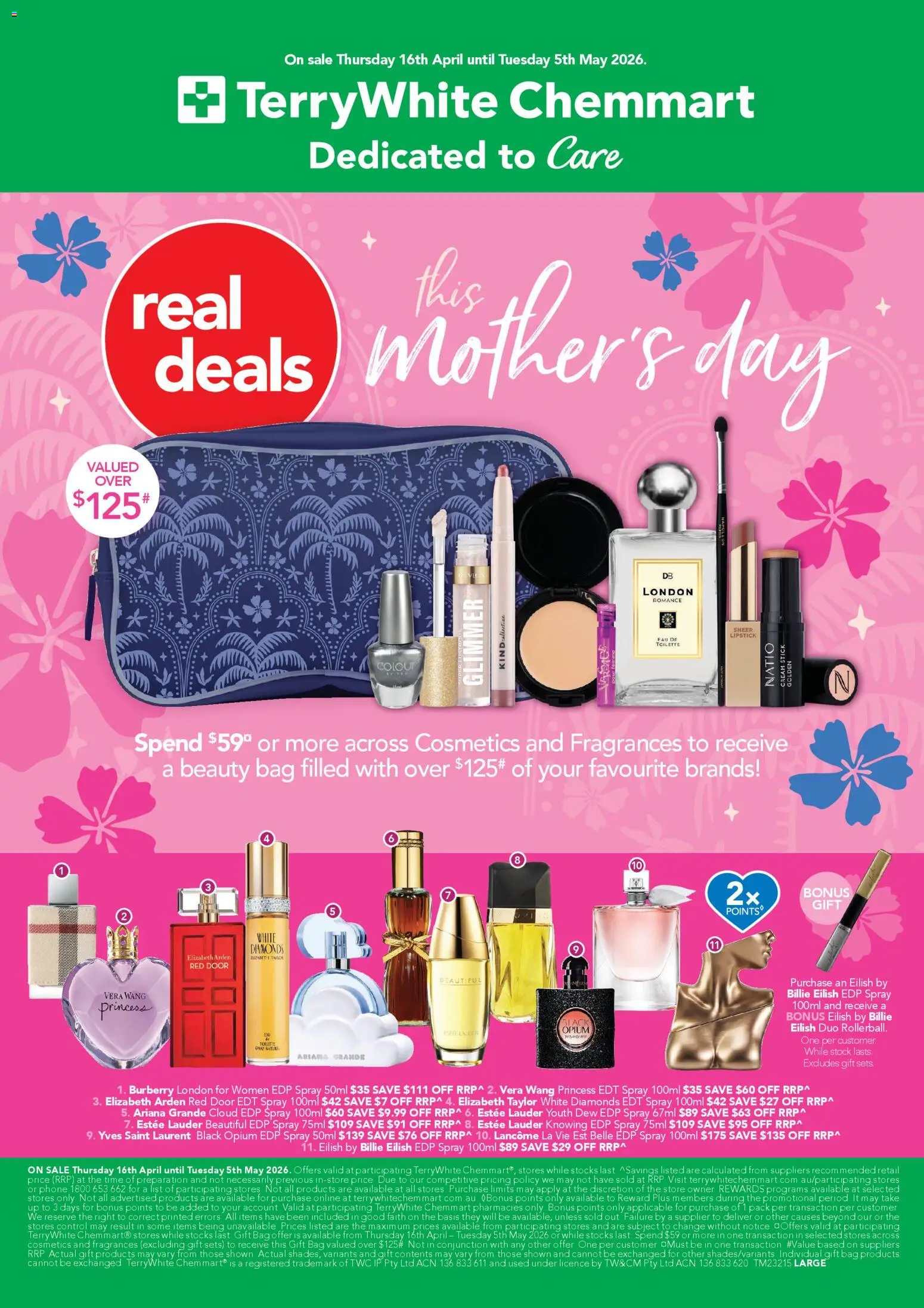 Preview of catalogue Terry White catalogue from shop Terry White valid 16/04/2026 - Door, Lipstick, Cream, Phone, Bag, Burberry London