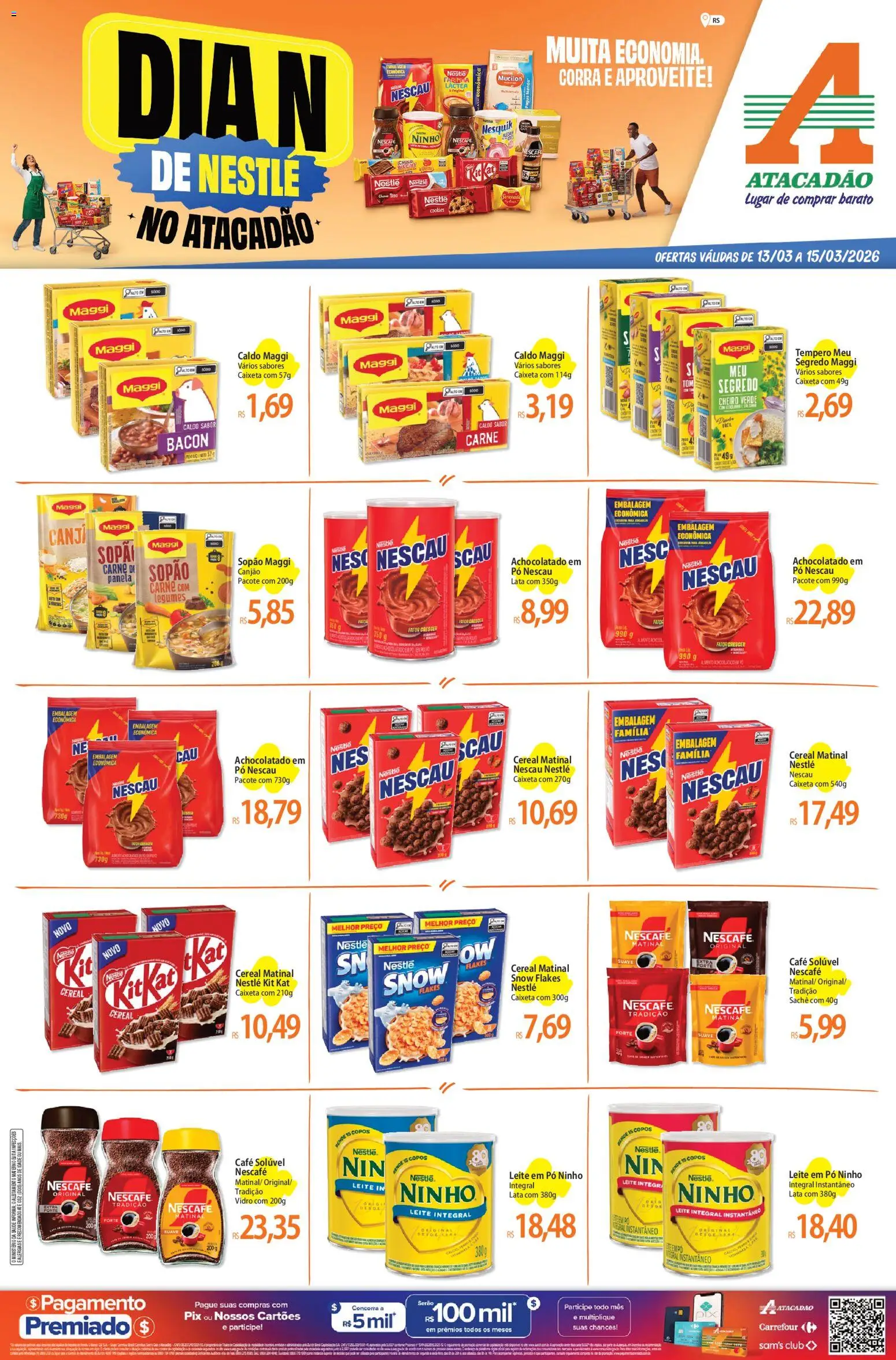 Pré-Visualização do folheto "Atacadão ofertas - RS" da loja Atacadão válido a partir de 13/03/2026