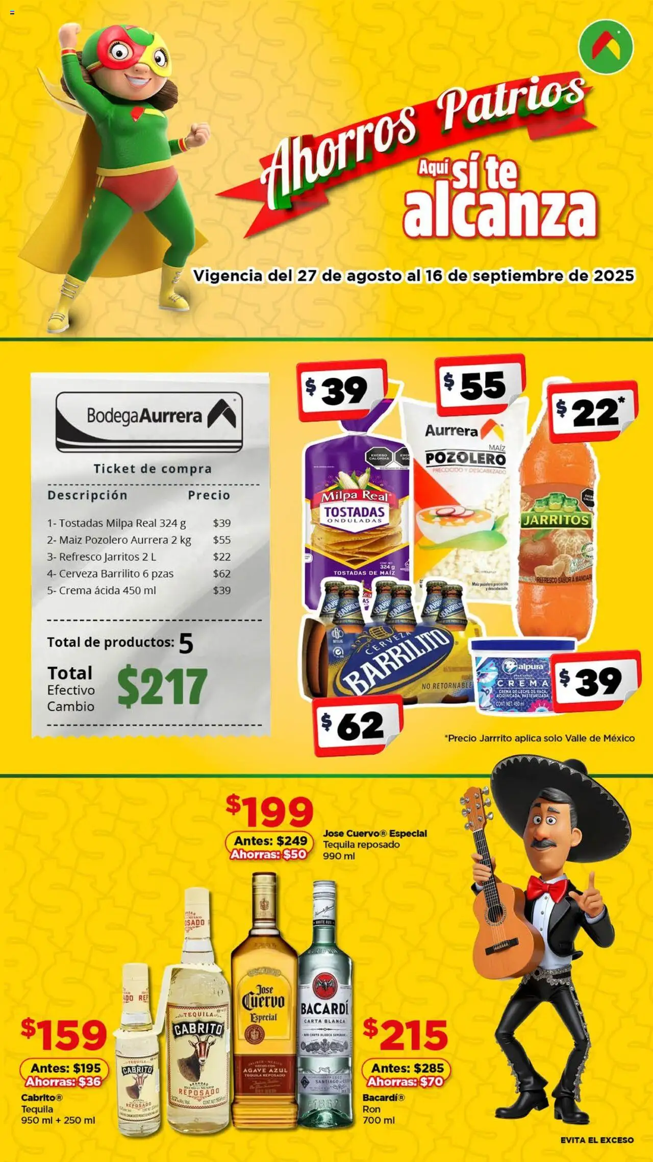 Folleto - Todo para la Reunión Familiar Bodega Aurrerá y sus promociones válidas desde el 27/08/2025 - Número de página 1