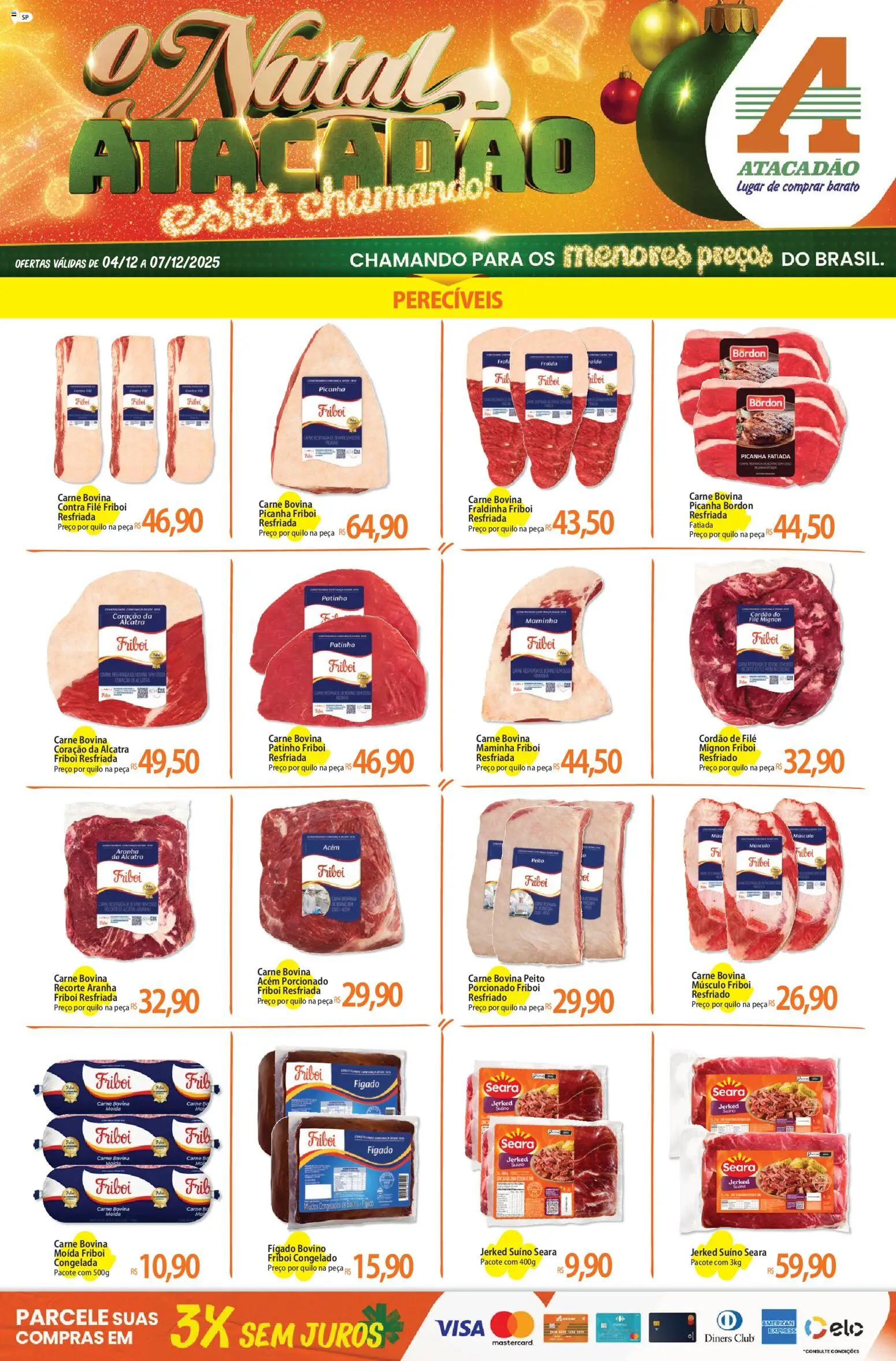 Pré-Visualização do folheto "Ofertas - SP" da loja Atacadão válido a partir de 04/12/2025