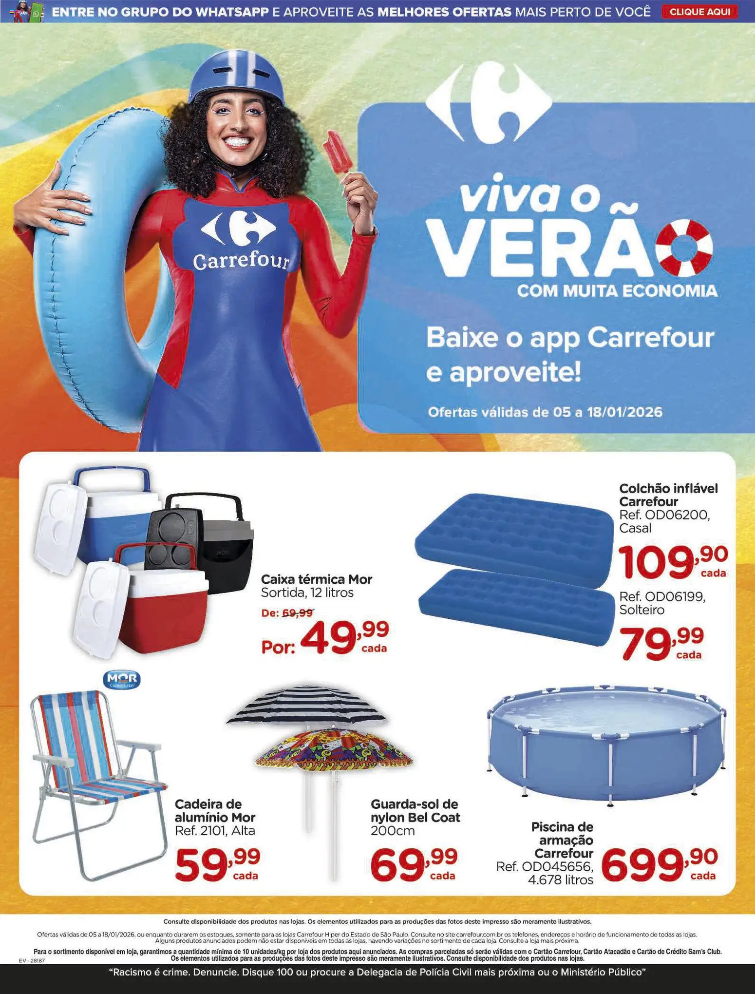 Pré-Visualização do folheto "Ofertas de Verão" da loja Carrefour válido a partir de 05/01/2026