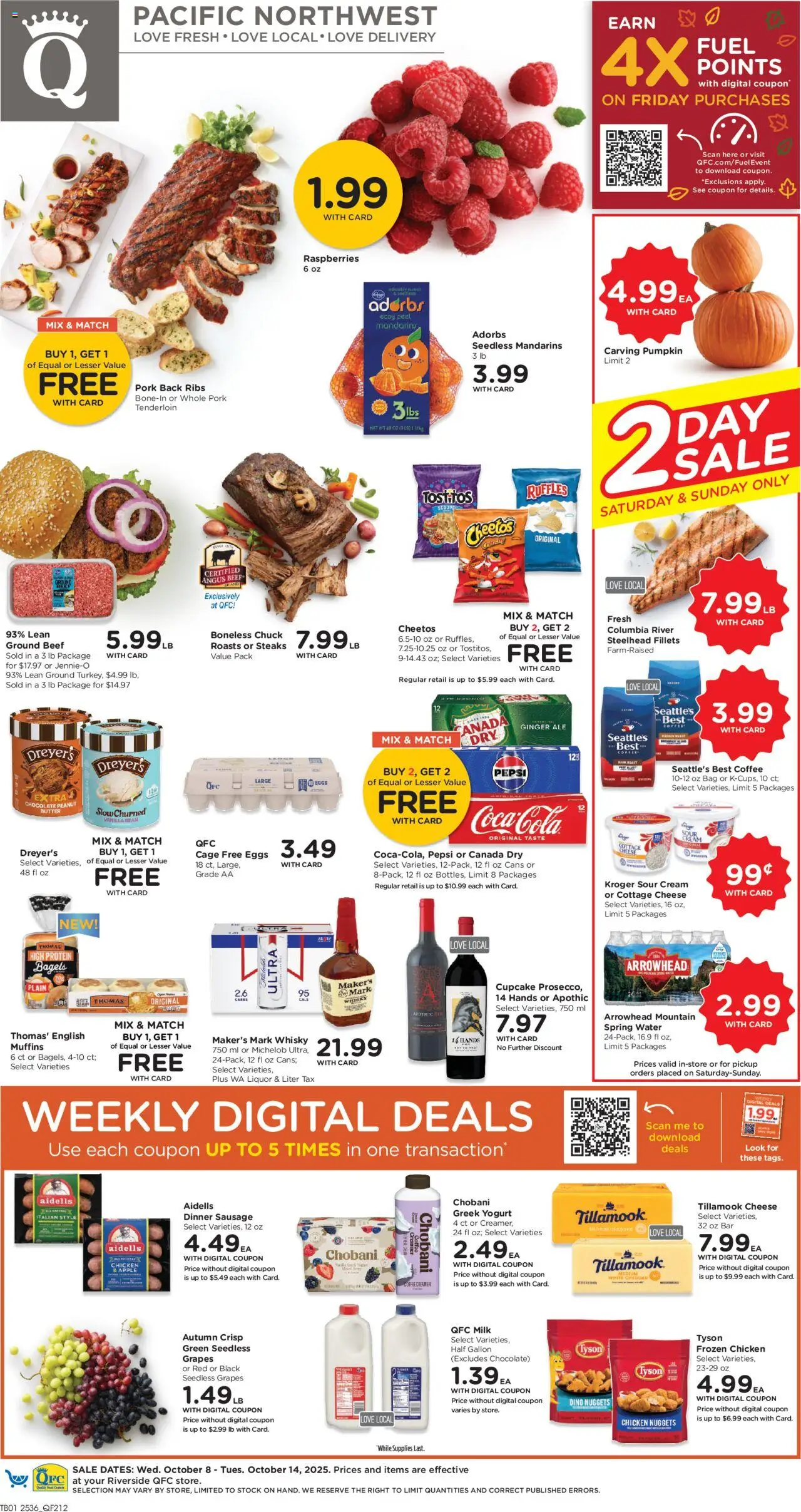 QFC Weekly Ad - WA from 10/08/2025 - Flyer - Page number 1