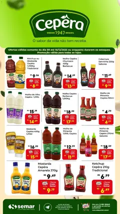Pré-Visualização do folheto "Ofertas Cepêra" da loja Semar Supermercado válido a partir de 09/12/2025