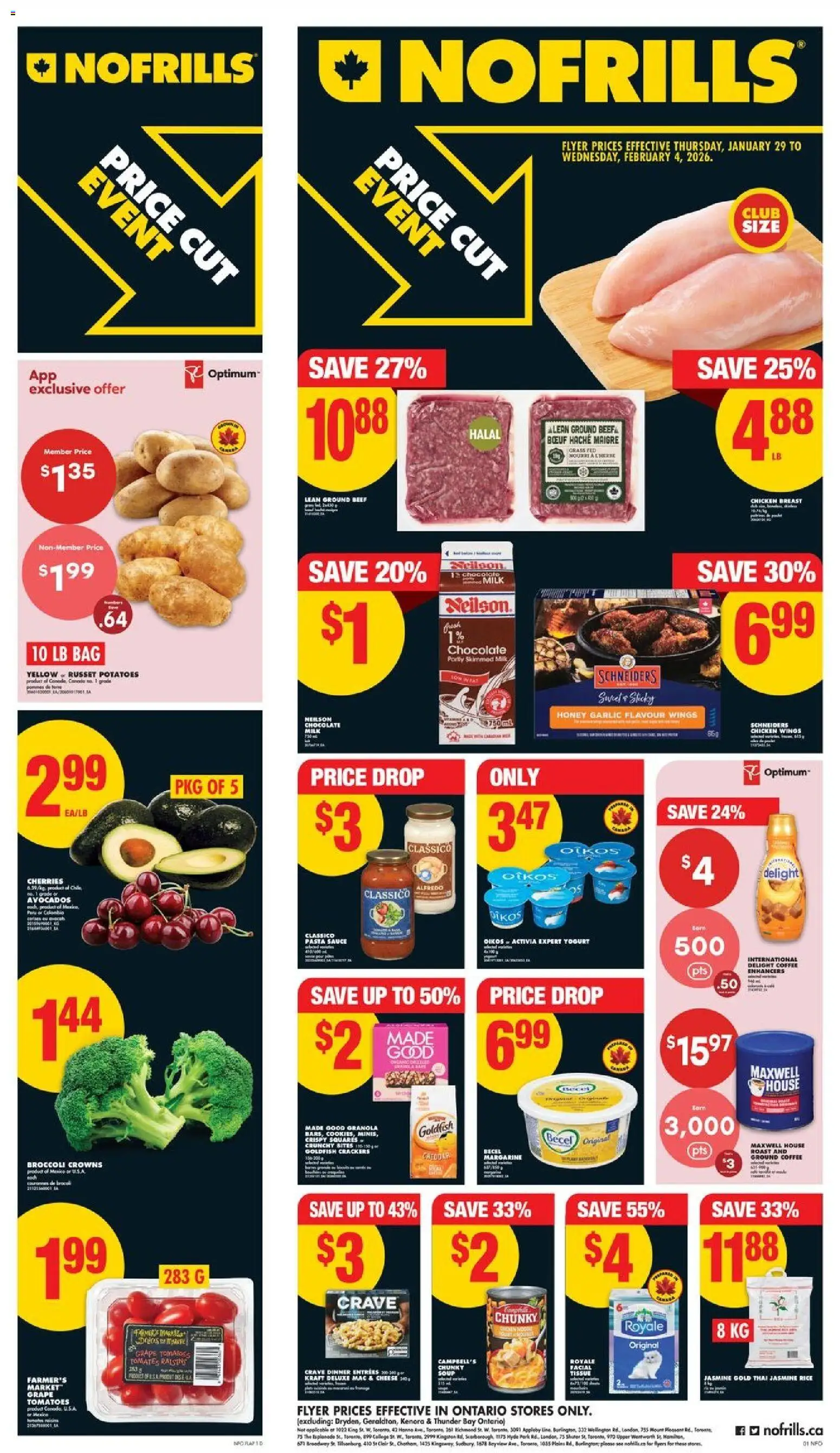 Preview of leaflet Weekly flyer / circulaire from shop No Frills is valid from Jan 29, 2026
