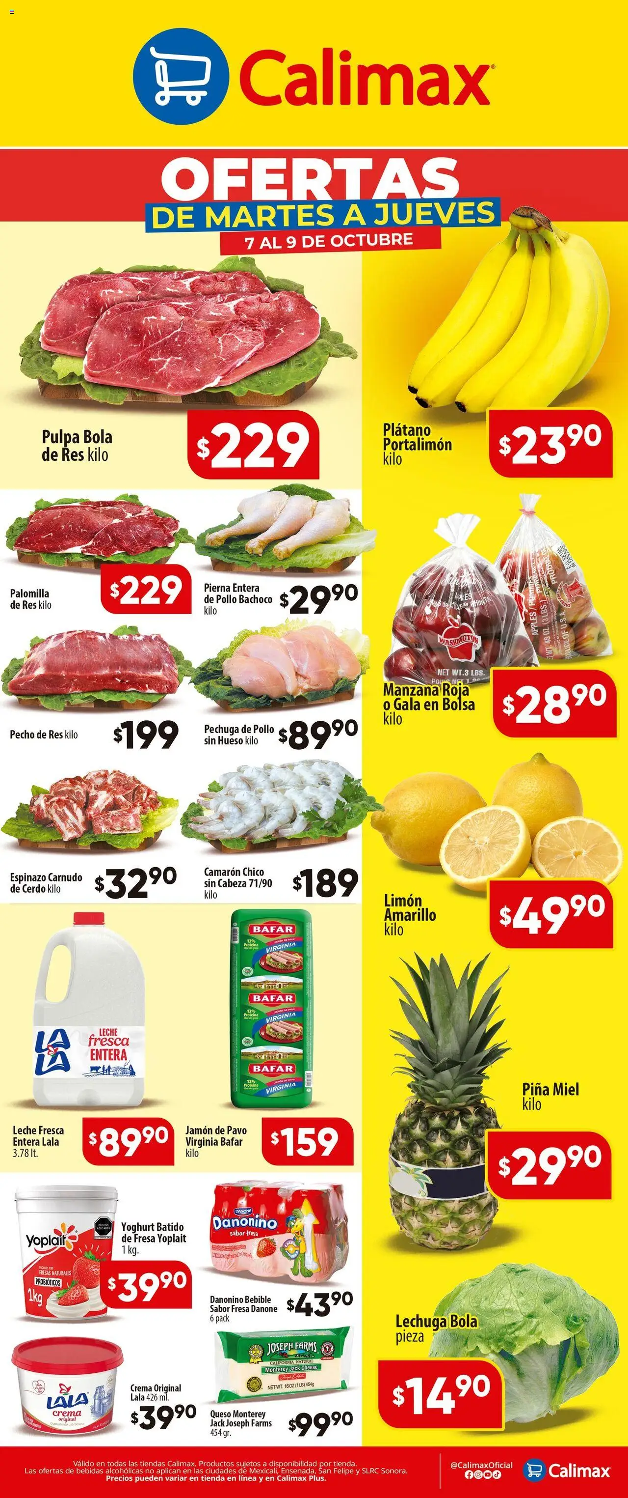 Folleto Calimax y sus promociones válidas desde el 07/10/2025 - Número de página 1