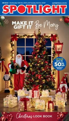 Preview of catalogue Christmas Look Book from shop Spotlight valid 12 Nov 2025