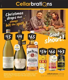 Preview of catalogue Christmas Drops that always hit the spot. Good Shout! from shop Cellarbrations valid 14/12/2025