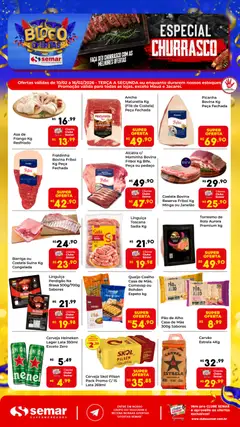 Pré-Visualização do folheto "Ofertas Churrasco" da loja Semar Supermercado válido a partir de 10/02/2026