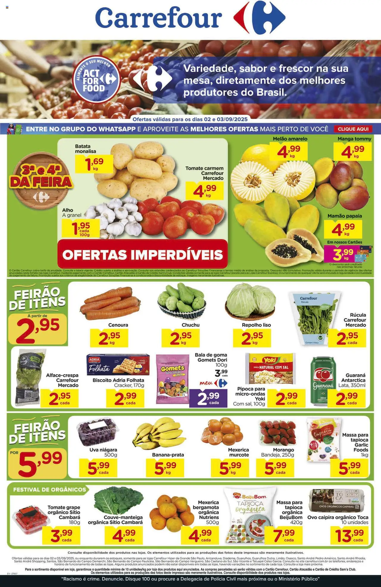 Carrefour folheto "Ofertas Feira" válido a partir de 02/09/2025 - número de página 1