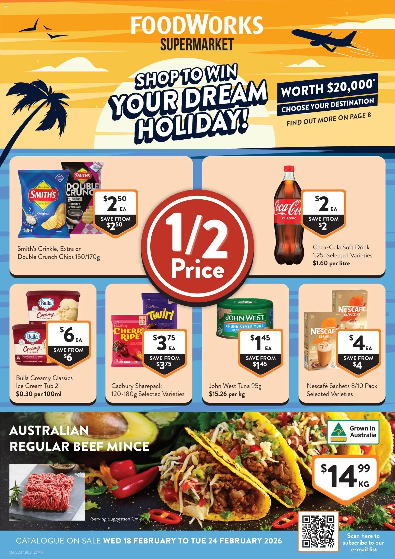 Preview of catalogue Catalogue from shop Foodworks valid 18/02/2026