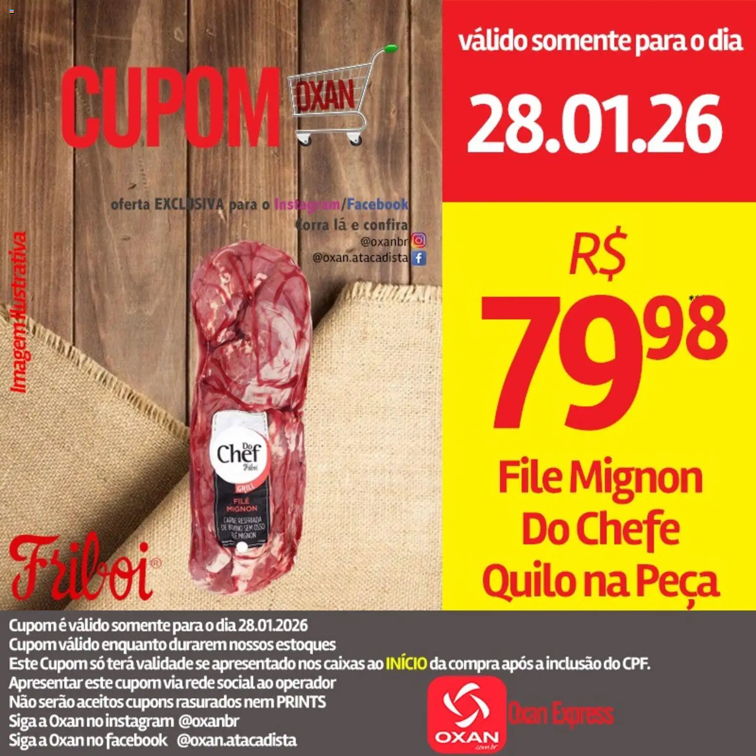 Pré-Visualização do folheto "Ofertas da semana" da loja Oxan Atacadista válido a partir de 28/01/2026
